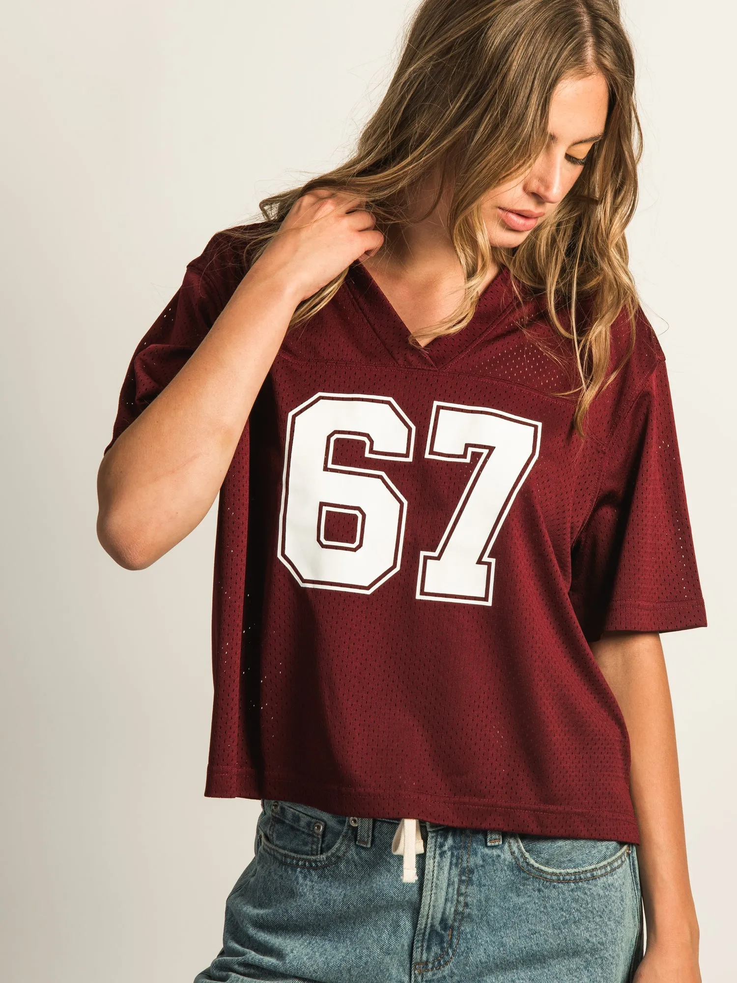 HARLOW PINNY TEE - BURGUNDY sold by Harlow product image thumbnail 3