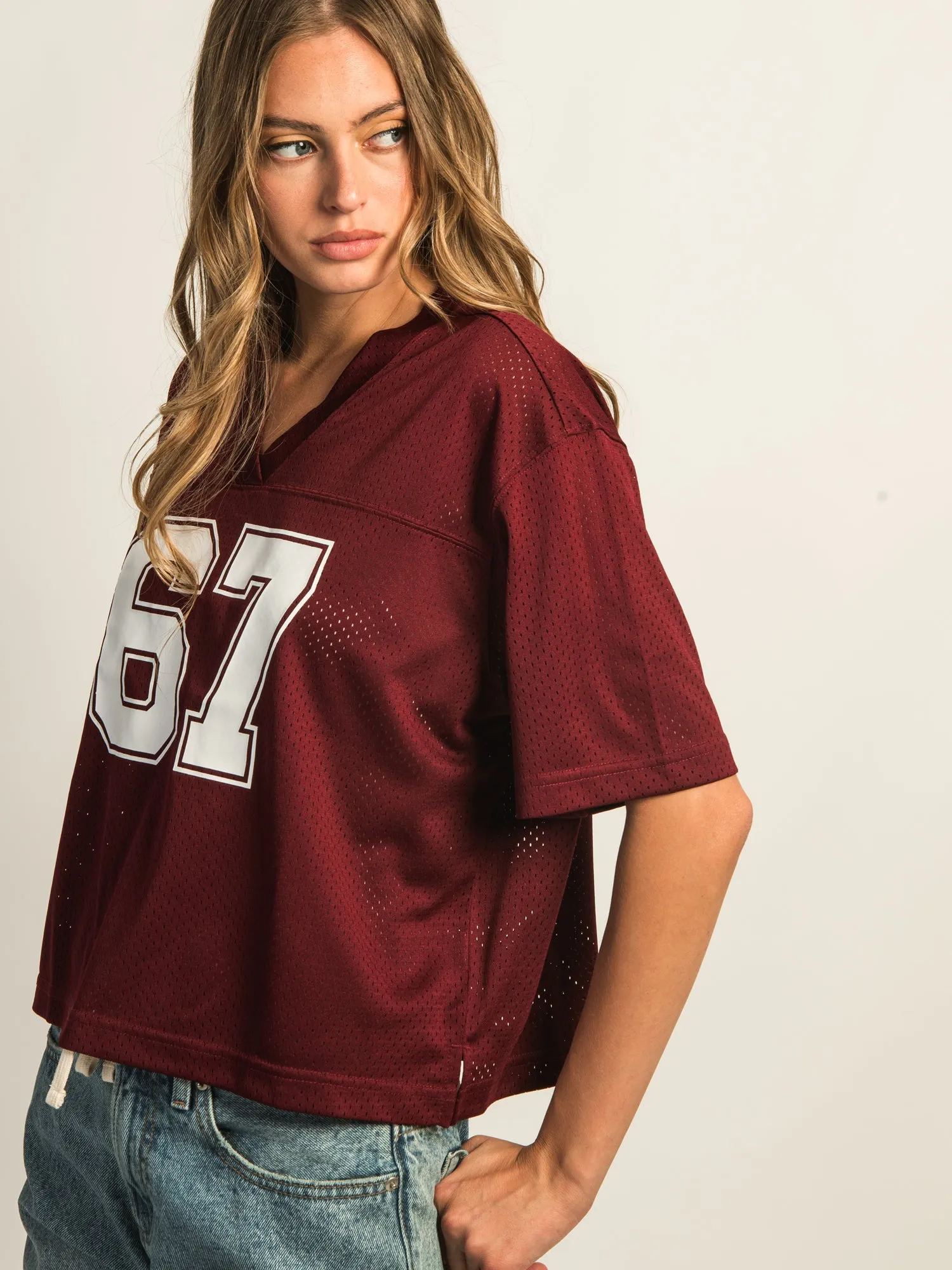 HARLOW PINNY TEE - BURGUNDY sold by Harlow product image thumbnail 4