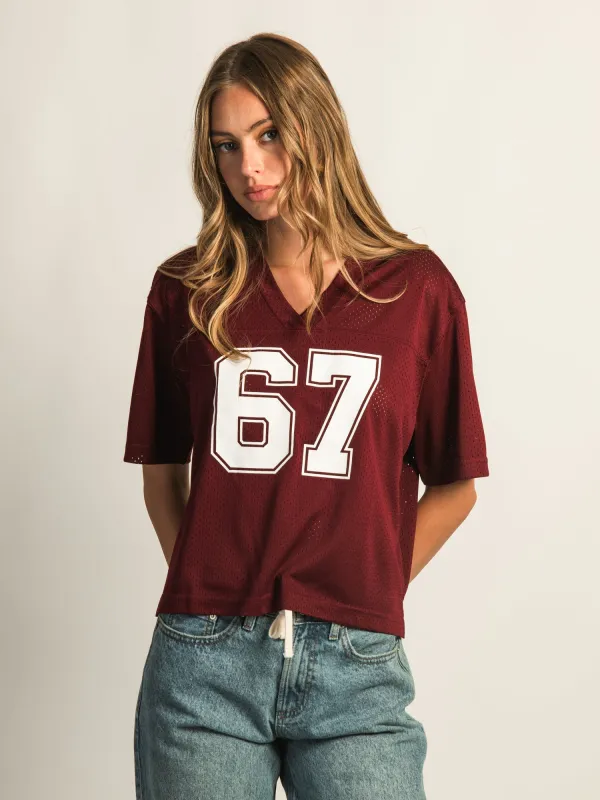 HARLOW PINNY TEE - BURGUNDY sold by Harlow