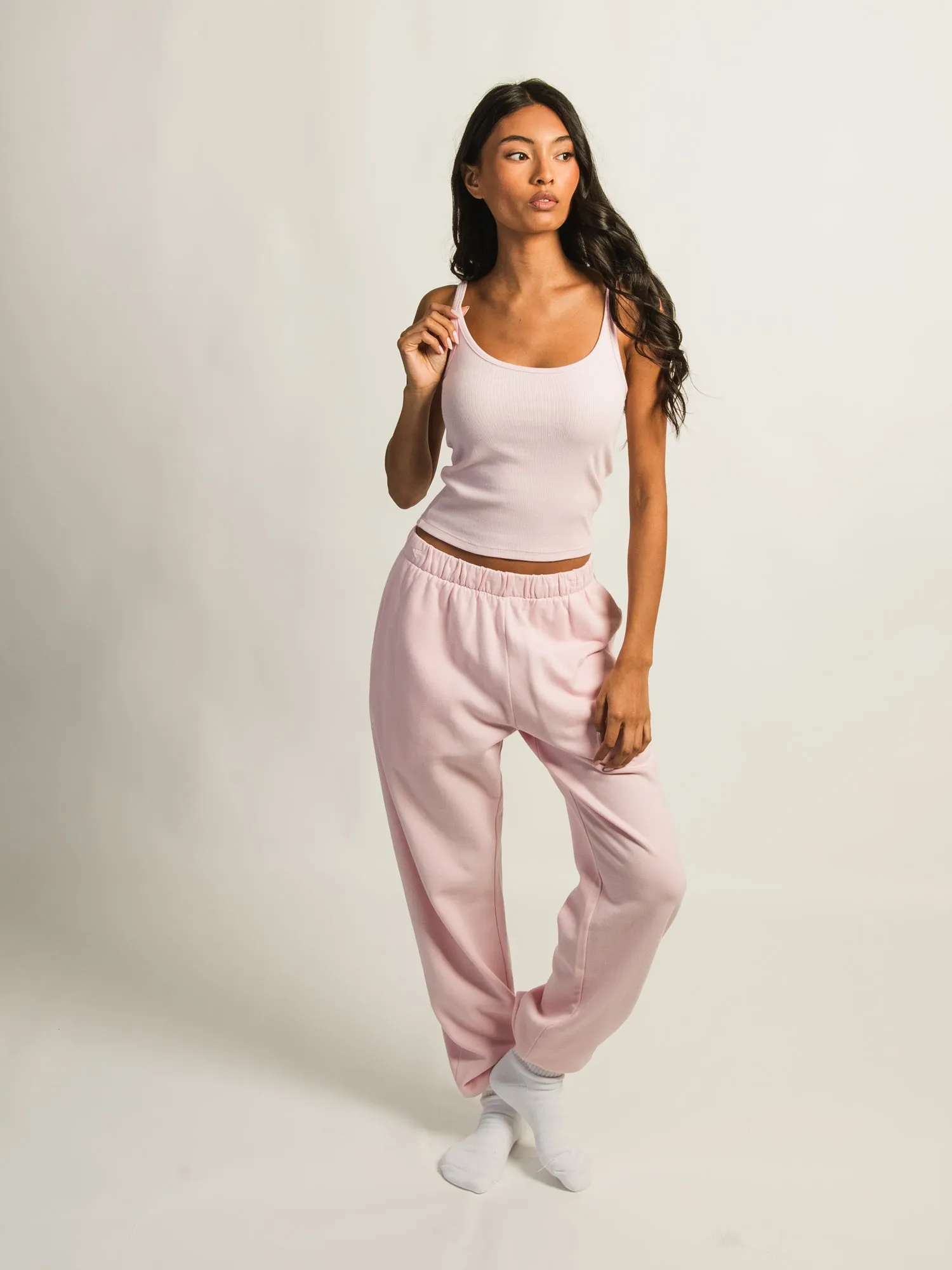 HARLOW ESSENTIAL RIBBED TANK TOP - LIGHT PINK sold by Harlow product image thumbnail 3