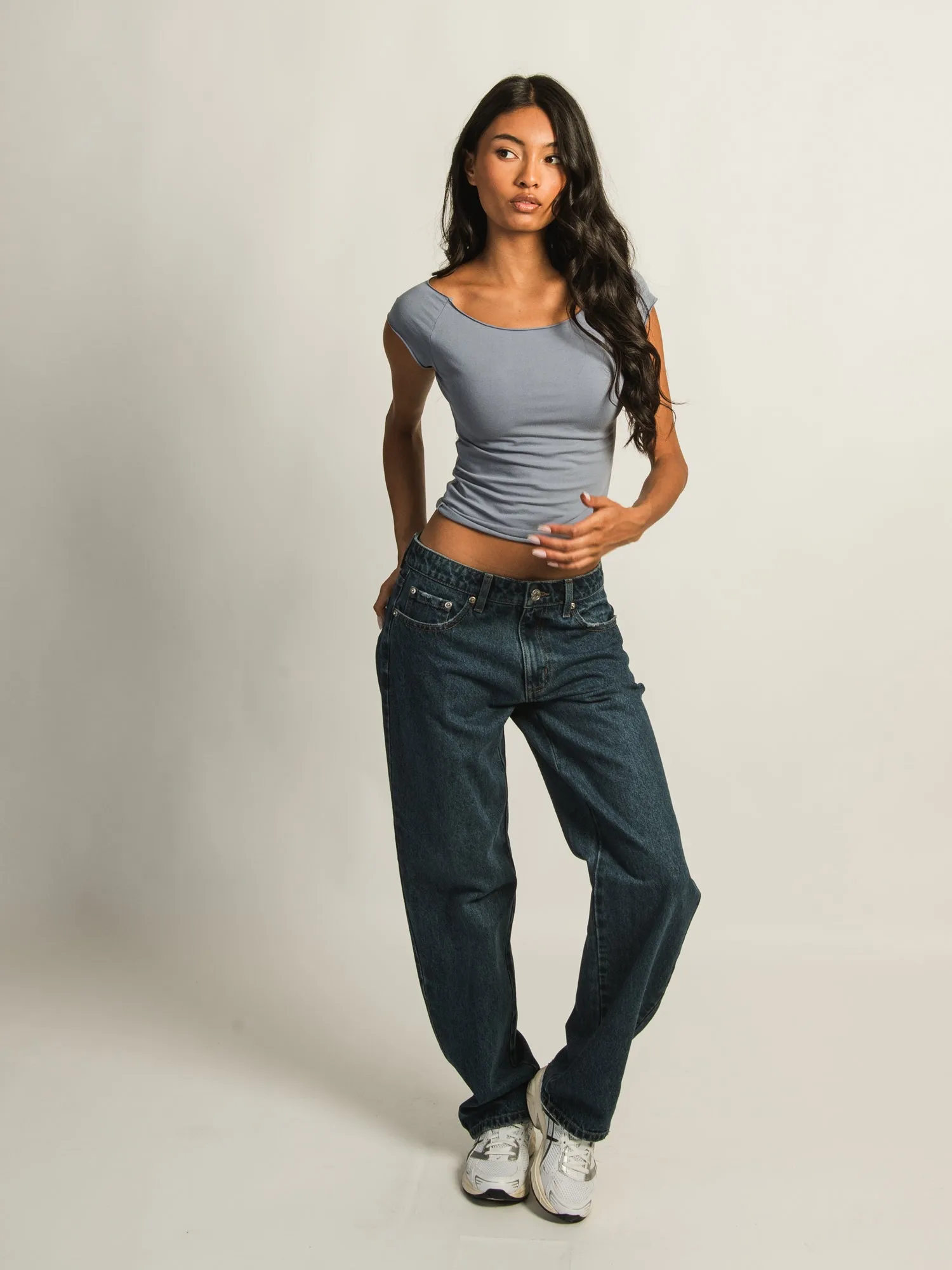 HARLOW CLAIRE TEE - DENIM sold by Harlow product image thumbnail 3