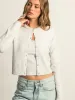 HARLOW COLLINS CARDIGAN - CLOUD sold by Harlow