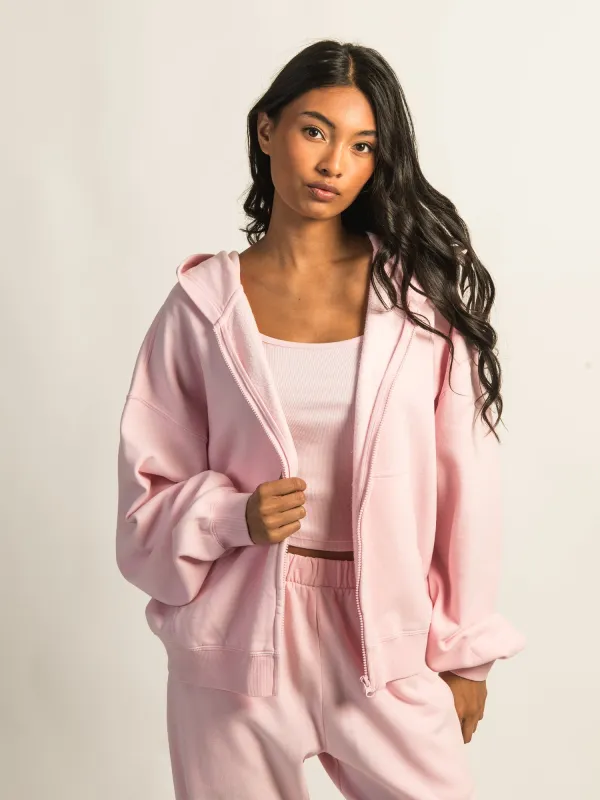 HARLOW CLOUD ZIP UP - CHERRY BLOSSOM sold by Harlow