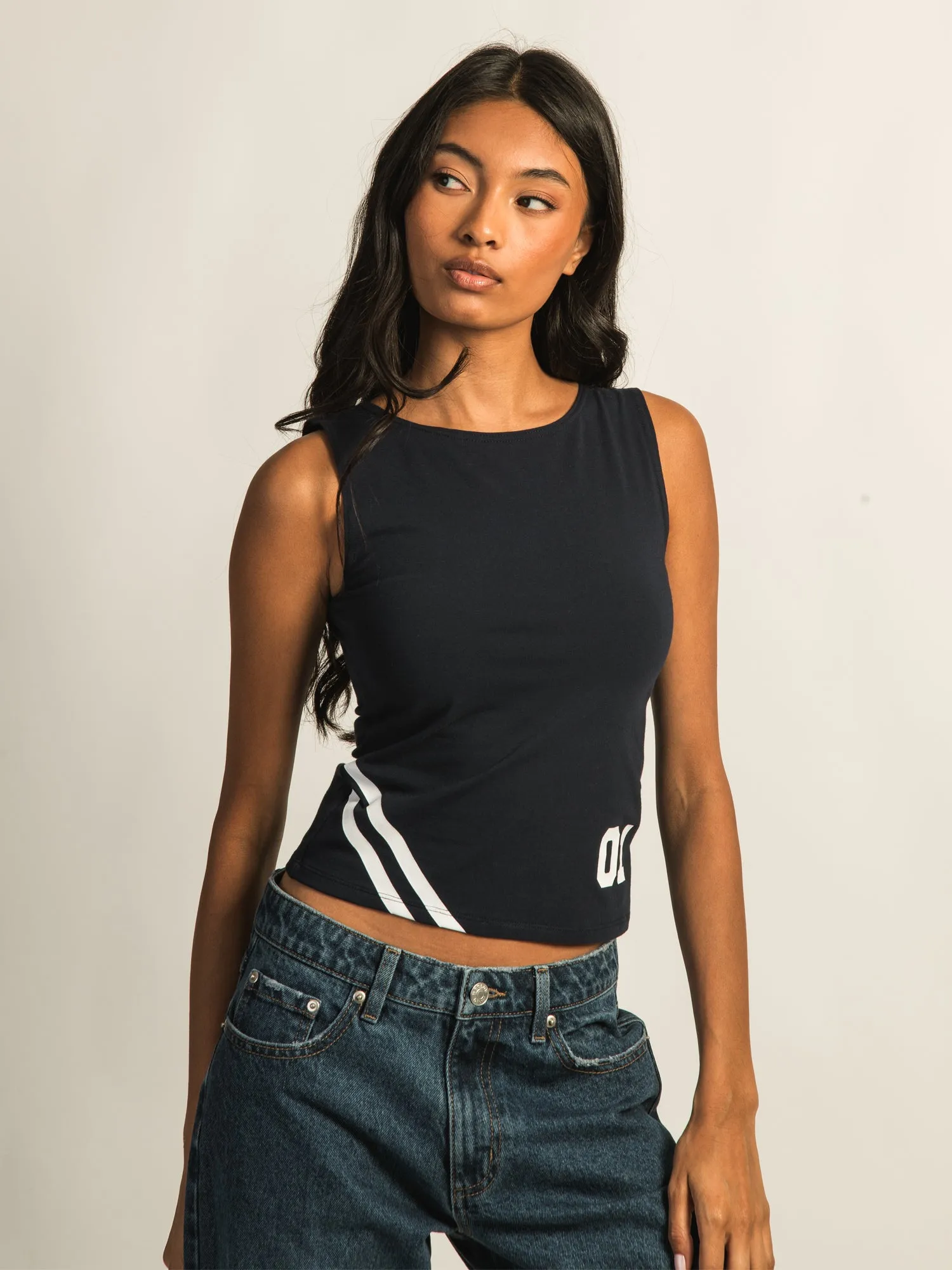 HARLOW PARIS PRINT TANK TOP - NAVY sold by Harlow product image thumbnail 2