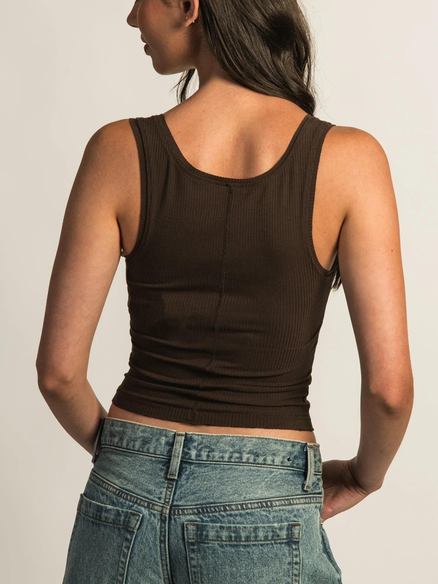 HARLOW ESSENTIAL LUXE TANK TOP - CHOCOLATE sold by Harlow product image thumbnail 5