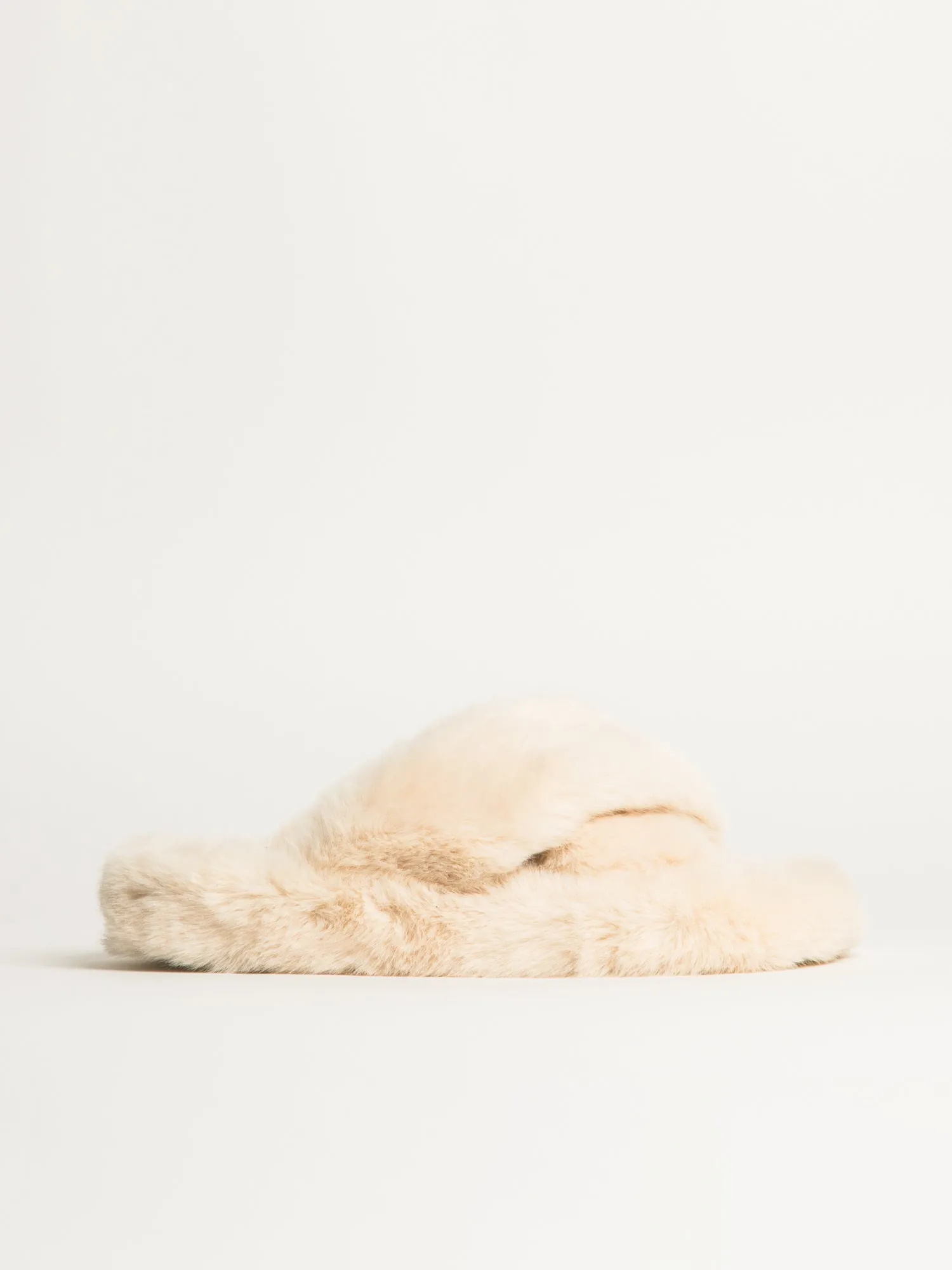 WOMENS HARLOW CROSSOVER SLIPPER - CREME sold by Harlow