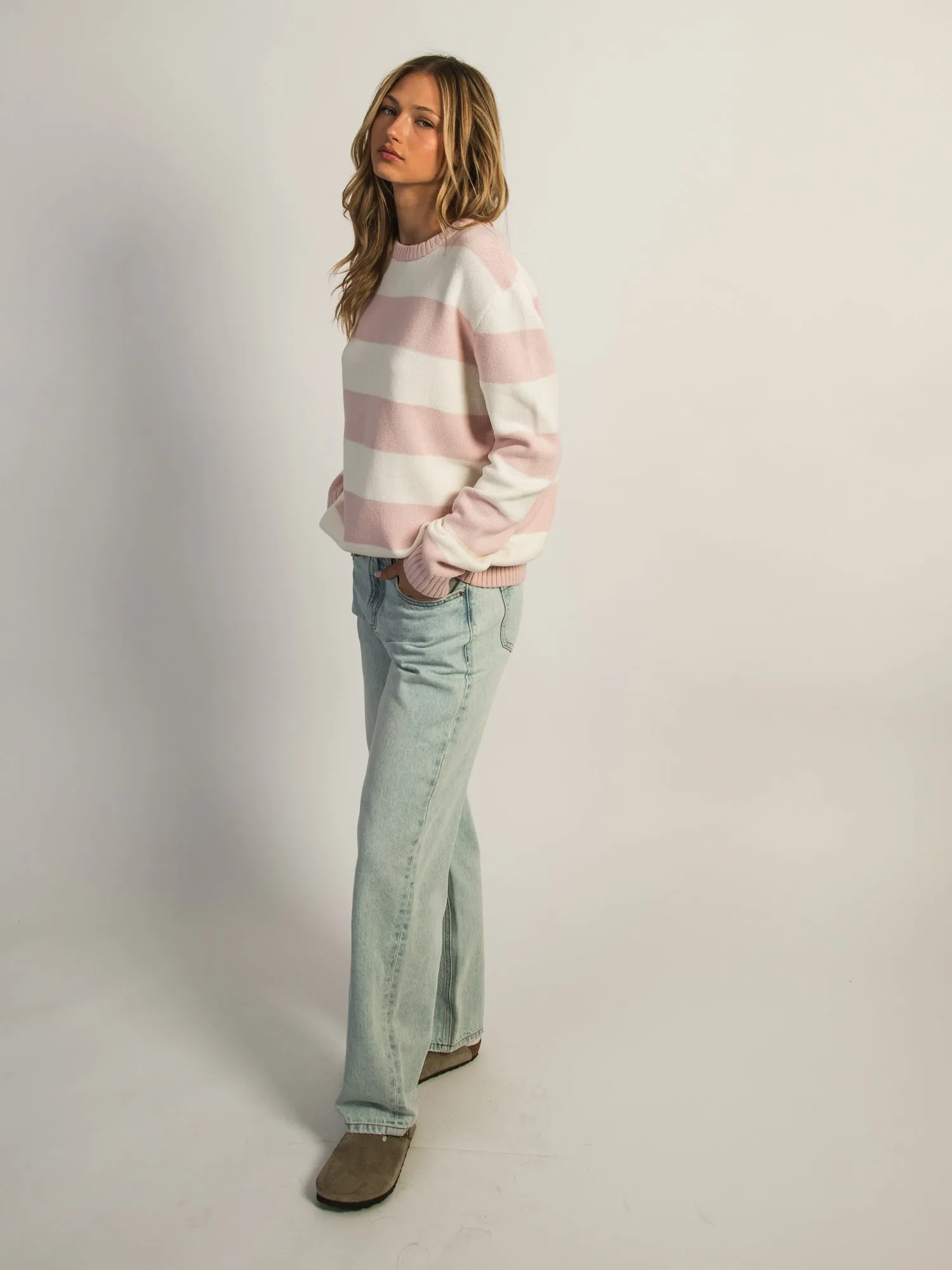 HARLOW KNIT CREWNECK SWEATER - STRIPE sold by Harlow product image thumbnail 4