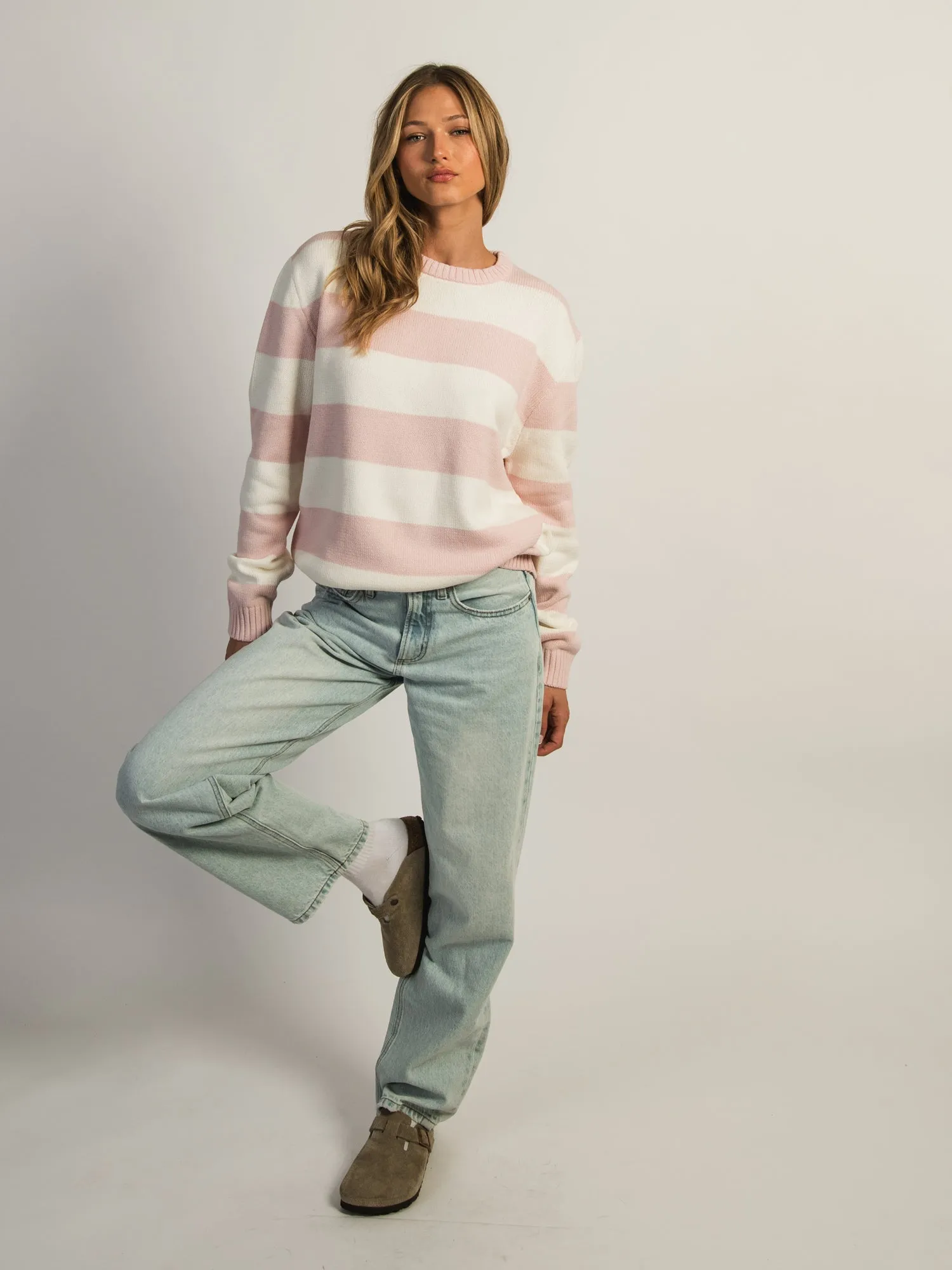 HARLOW KNIT CREWNECK SWEATER - STRIPE sold by Harlow product image thumbnail 2