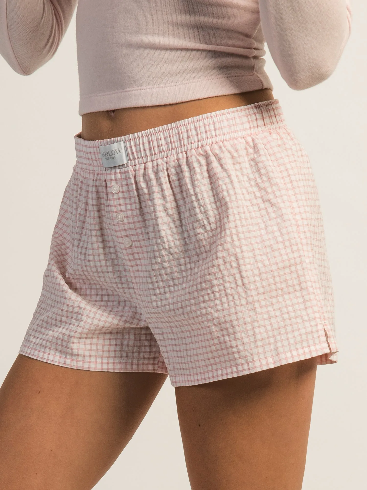 HARLOW TAYLOR BOXER SHORT - PINK sold by Harlow product image thumbnail 4
