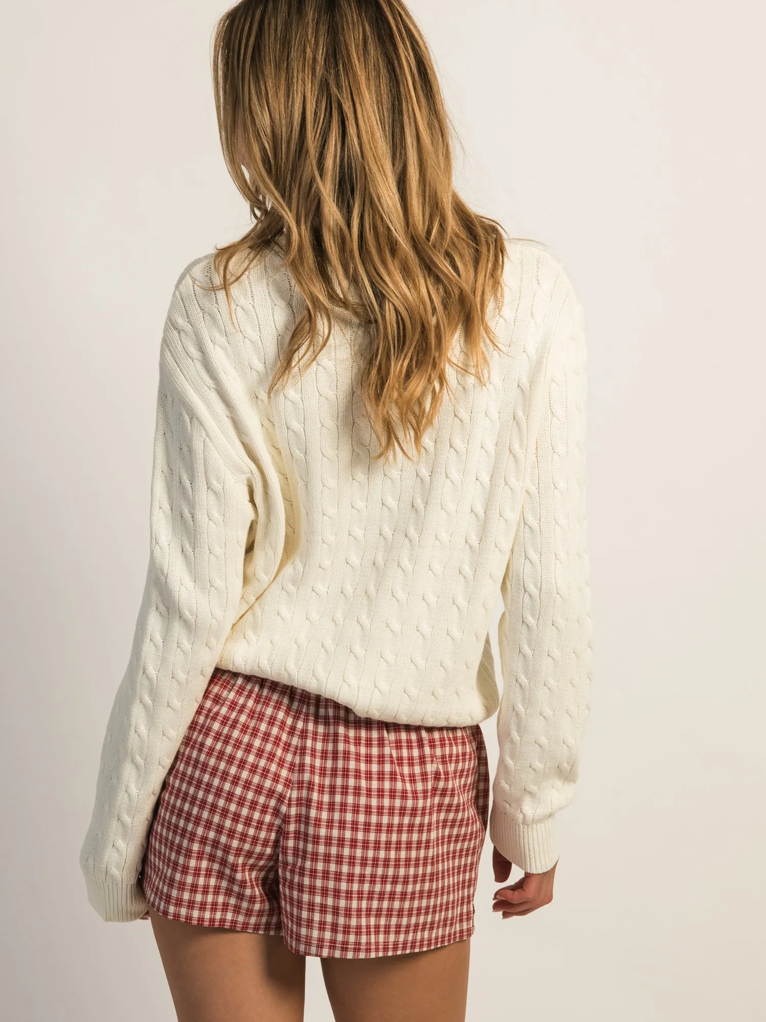 HARLOW MABLE CABLE KNIT SWEATER - OFF WHITE sold by Harlow product image thumbnail 4