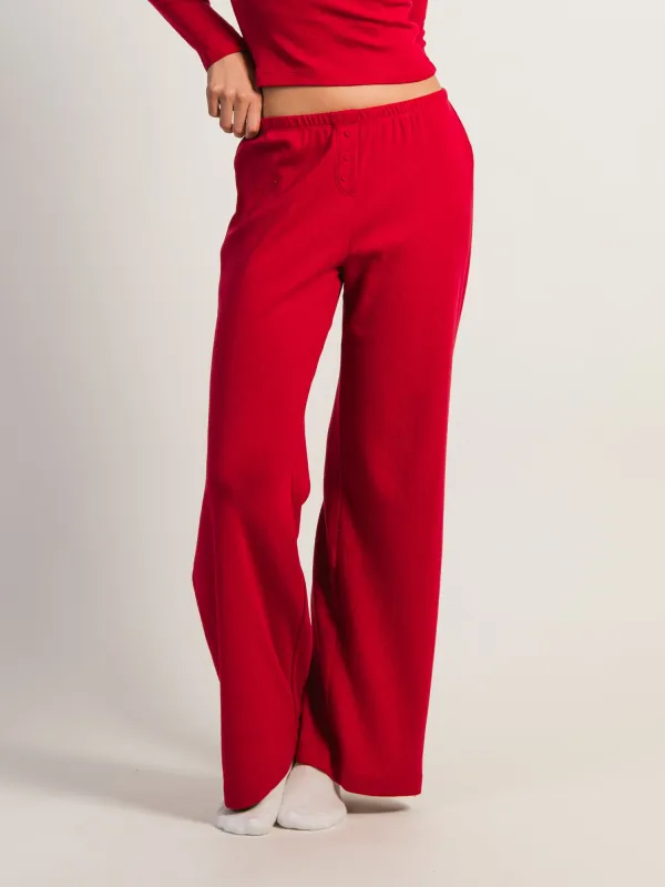 HARLOW PAYTON HEART POINTELLE PANT - PORT sold by Harlow