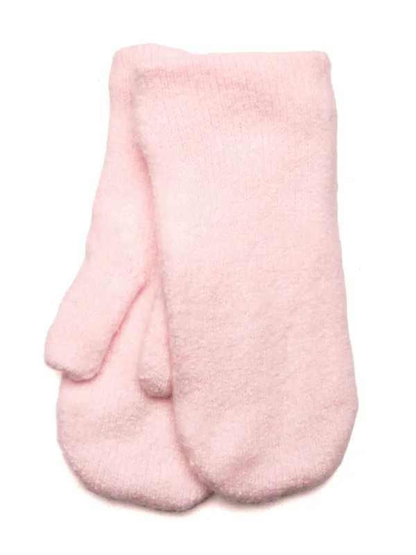 HARLOW CLASSIC KNIT MITTEN - LIGHT PINK sold by Harlow