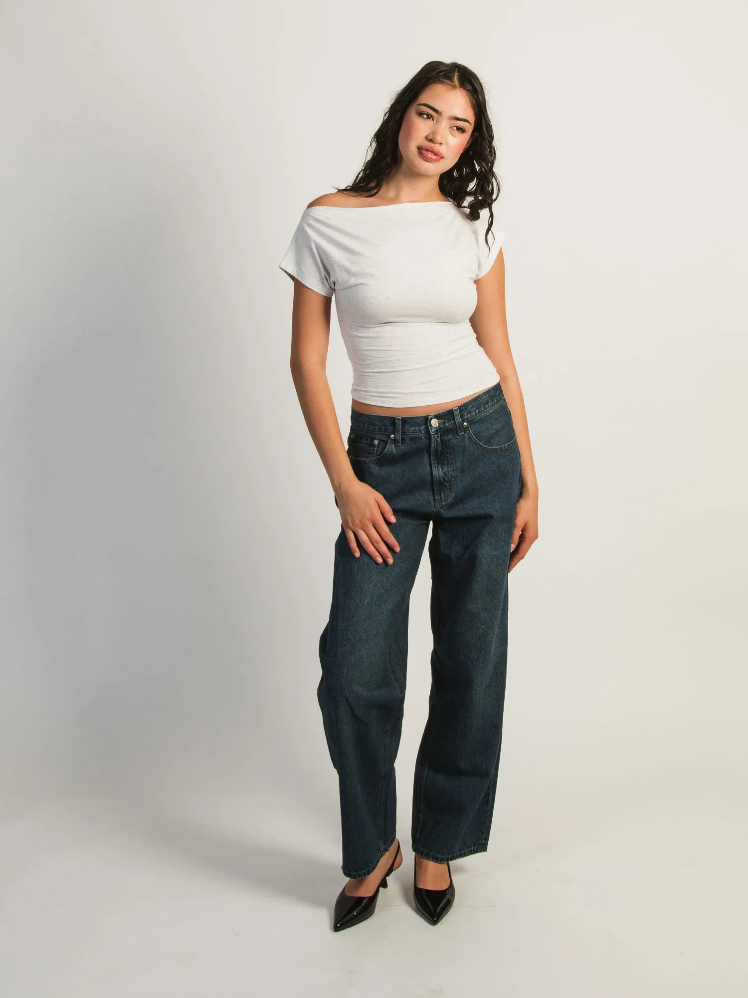 HARLOW SLOANE TEE - MELANGE sold by Harlow product image thumbnail 2
