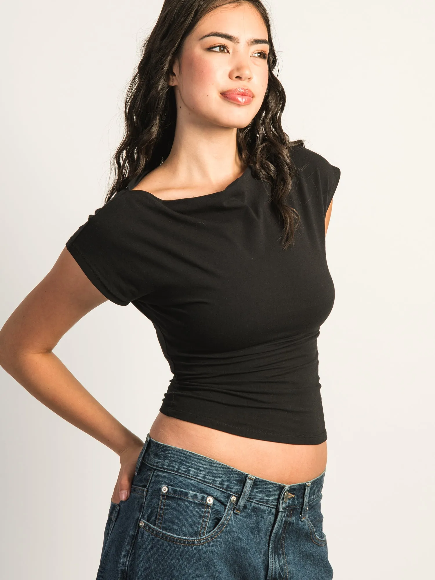 HARLOW SLOANE TEE - BLACK sold by Harlow product image thumbnail 3