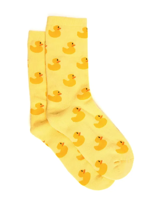 DUCK PRINT SOCKS - YELLOW sold by Harlow