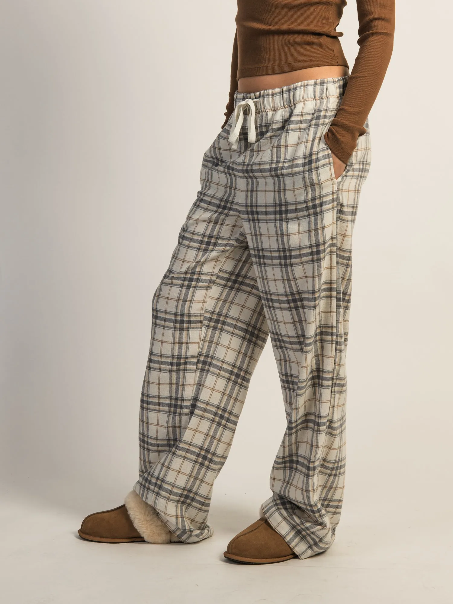 HARLOW PLAID PANT - CREAM sold by Harlow product image thumbnail 3