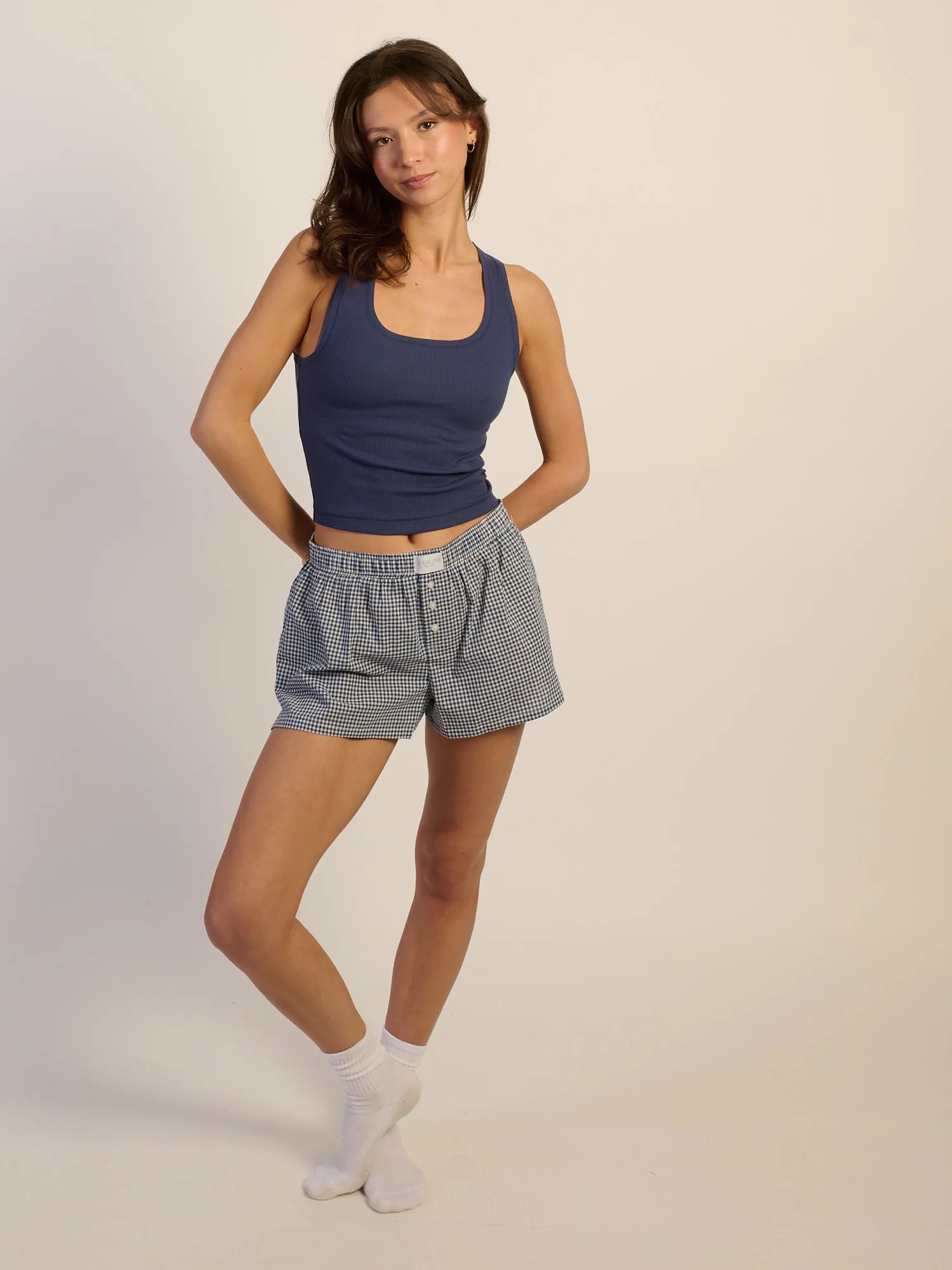 HARLOW ESSENTIAL SQUARENECK TANK - INDIGO sold by Harlow product image thumbnail 2