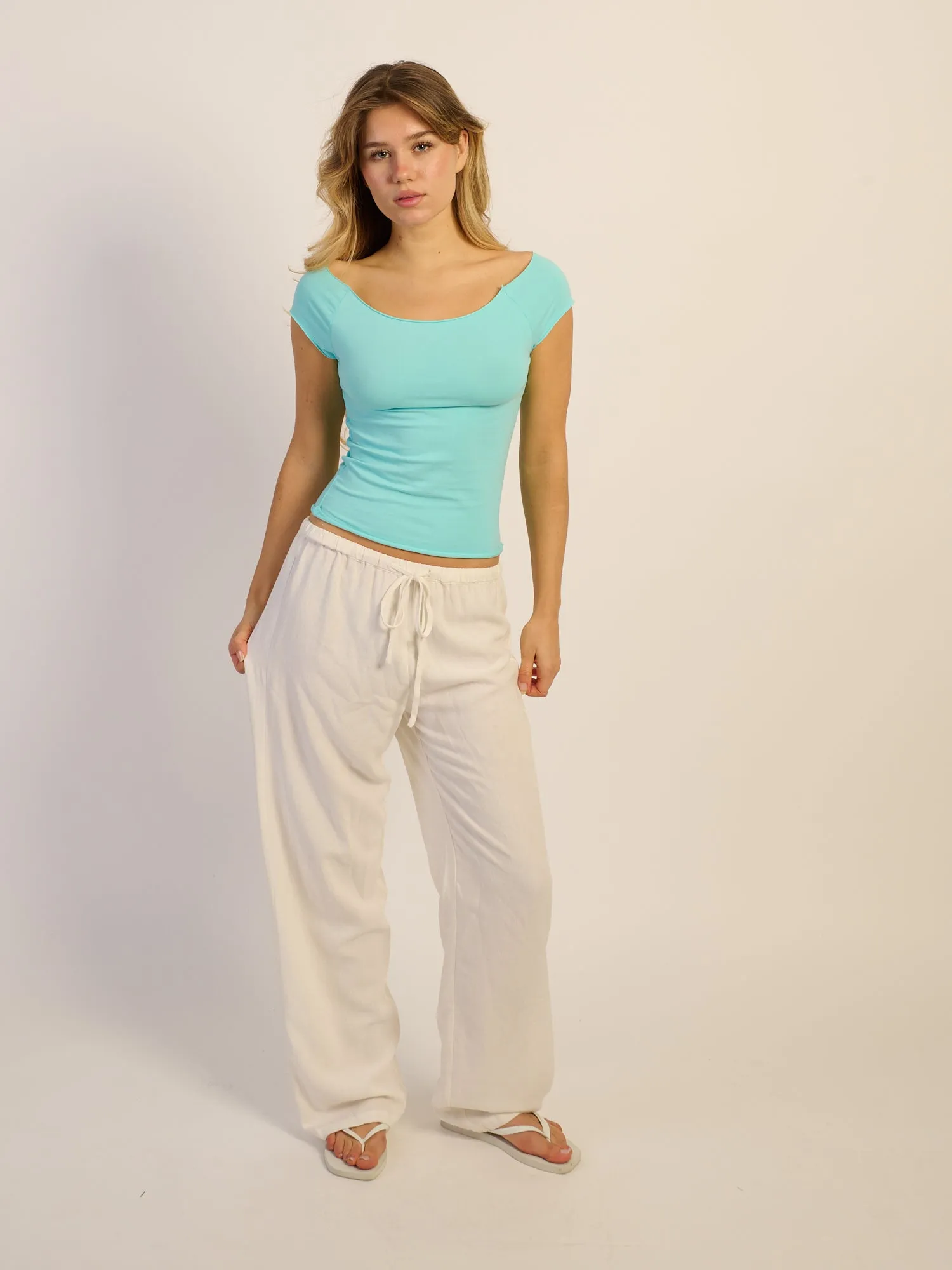HARLOW CLAIRE TEE - AQUA sold by Harlow product image thumbnail 2