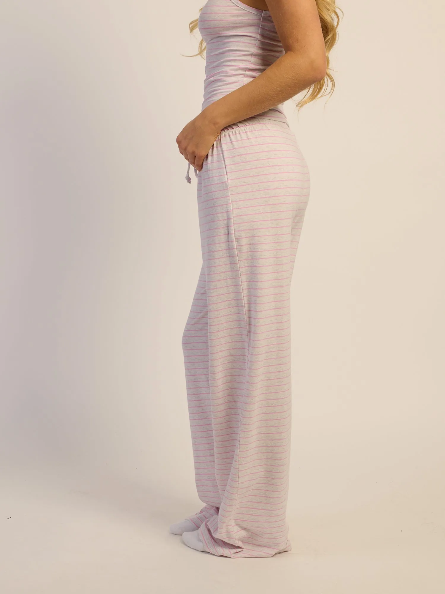 HARLOW SUNNI JERSEY PANTS - PINK STRIPE sold by Harlow product image thumbnail 3