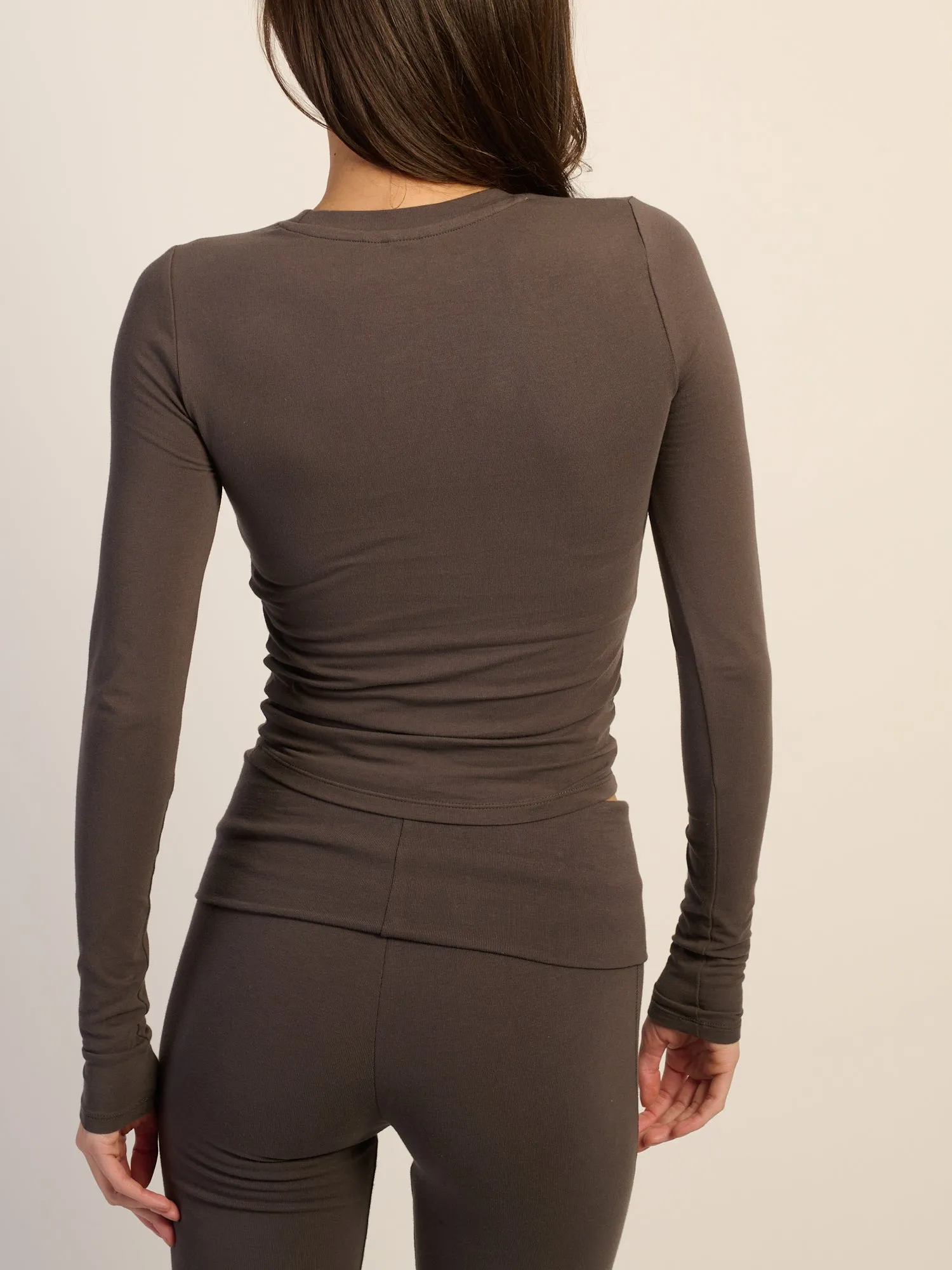 HARLOW GIA LONGSLEEVE - CHARCOAL sold by Harlow product image thumbnail 4