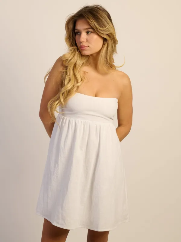 HARLOW JUNE DRESS - WHITE sold by Harlow