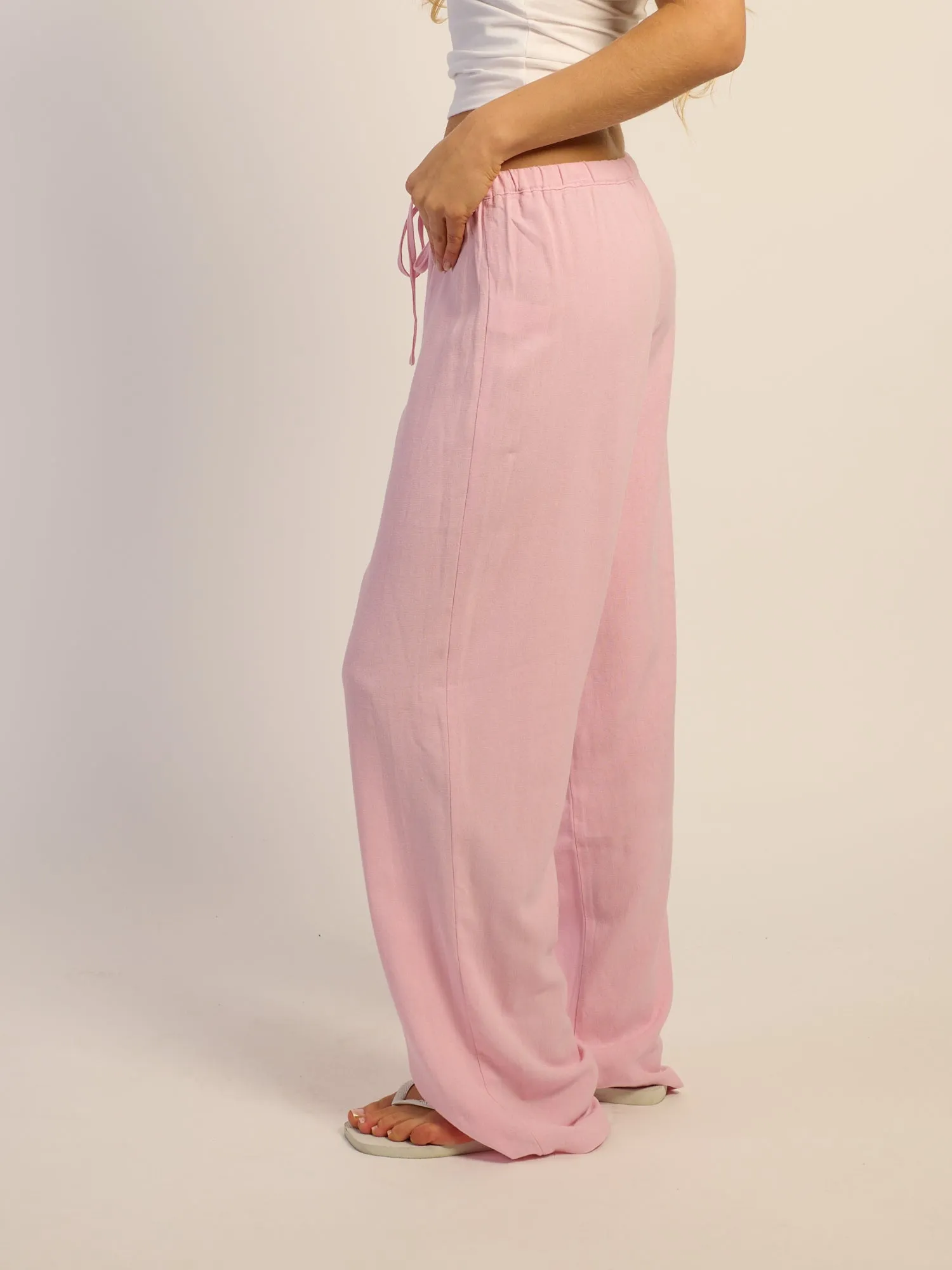 HARLOW LANA LINEN PANT - PINK sold by Harlow product image thumbnail 3