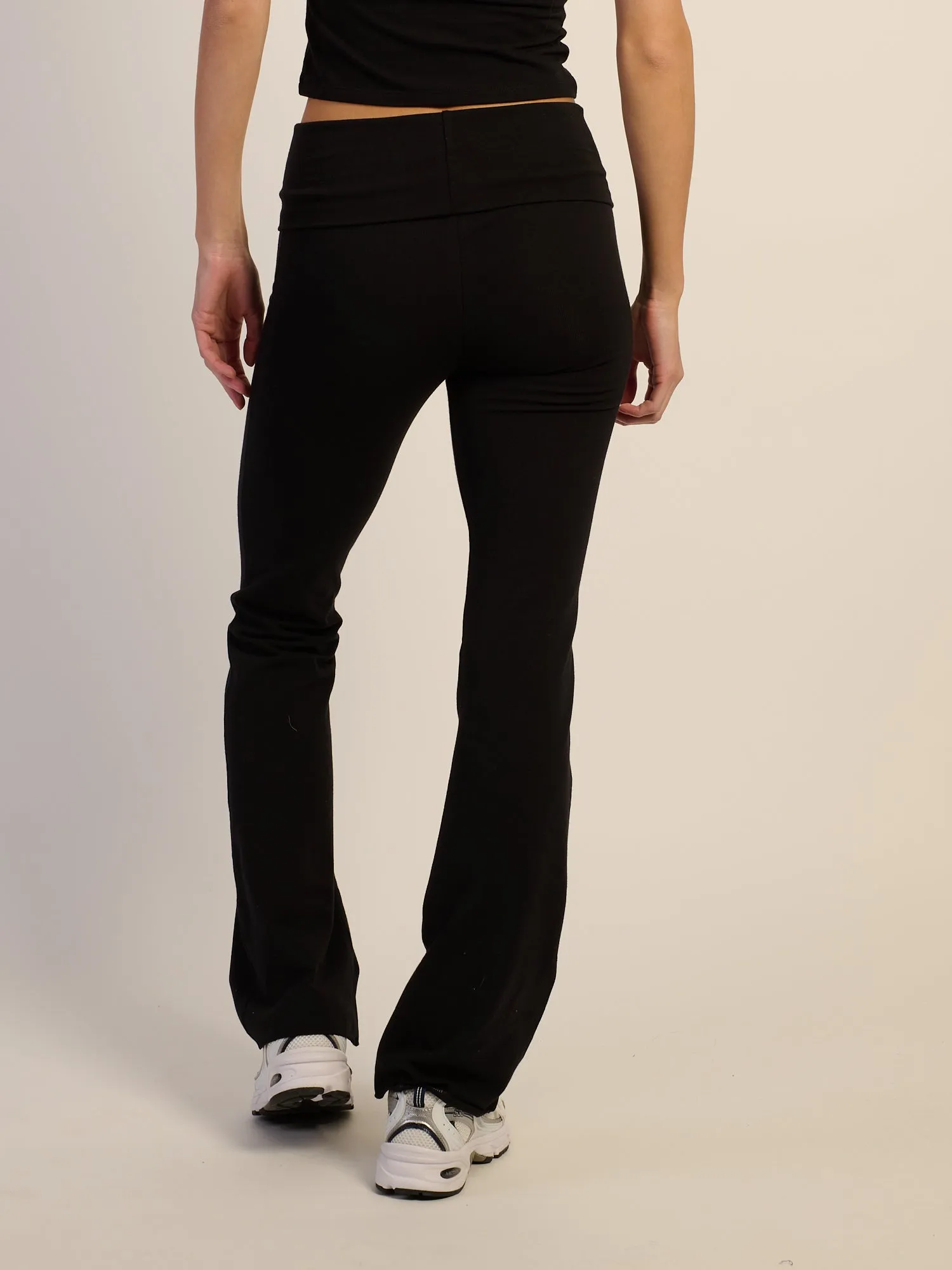 HARLOW ESSENTIAL FOLDOVER PANT - BLACK sold by Harlow product image thumbnail 4
