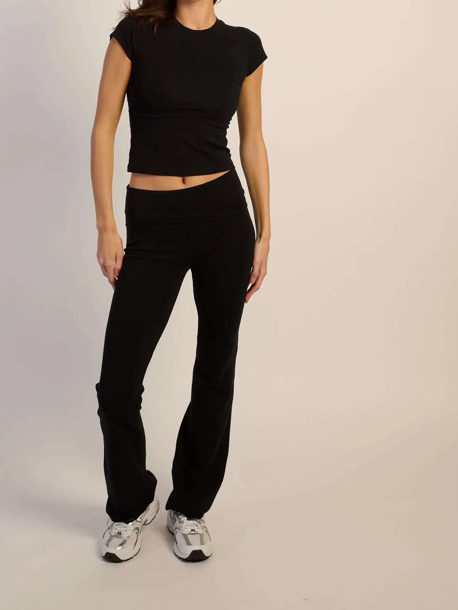 HARLOW ESSENTIAL FOLDOVER PANT - BLACK sold by Harlow product image thumbnail 2