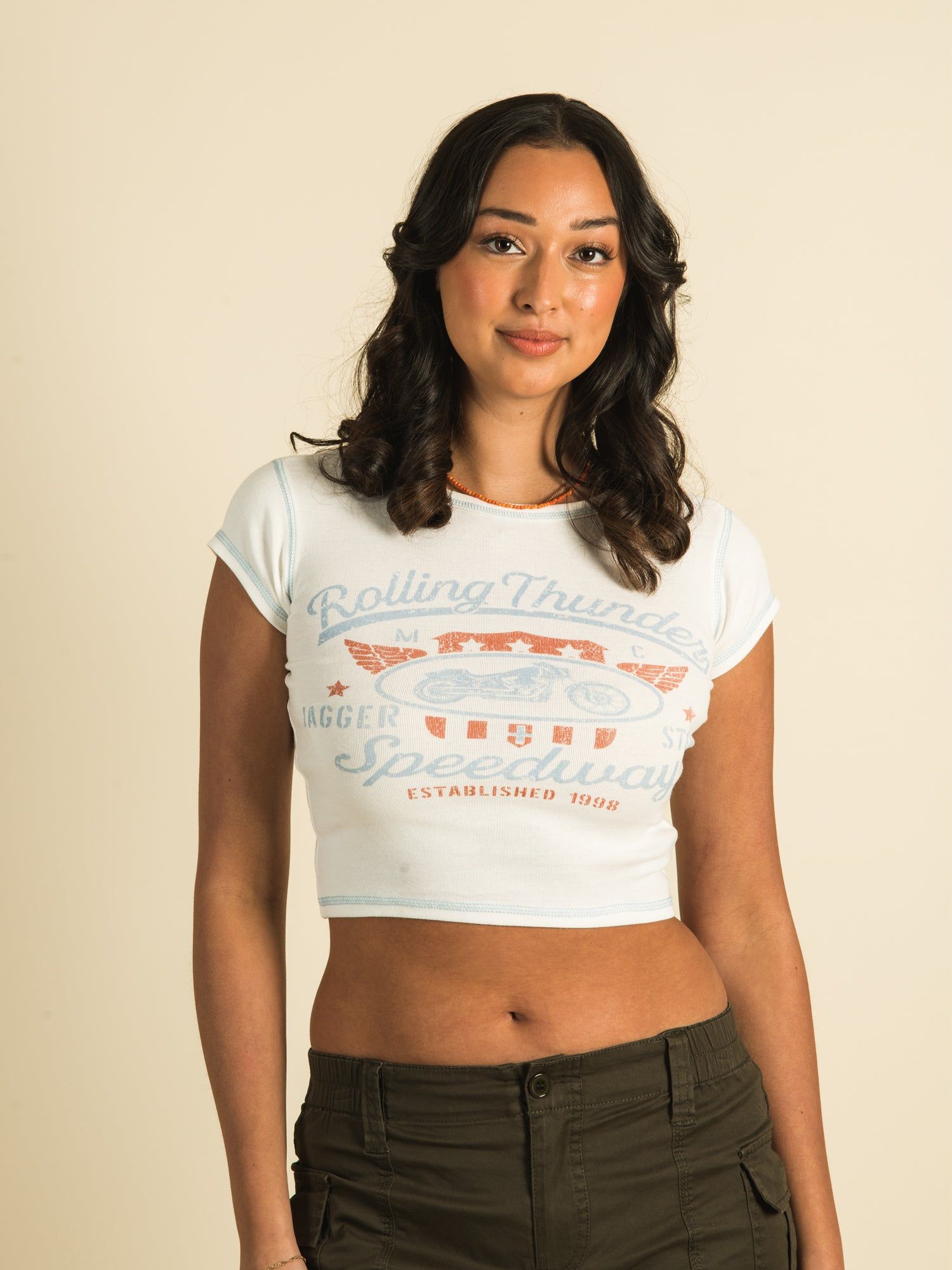 HARLOW CONTRAST STITCH T-SHIRT sold by Harlow