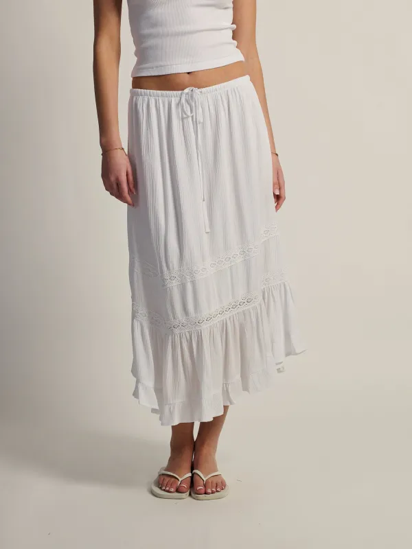 HARLOW FLORA SKIRT - WHITE made by Harlow