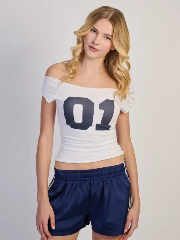 HARLOW CLAIRE TEE - WHITE sold by Harlow