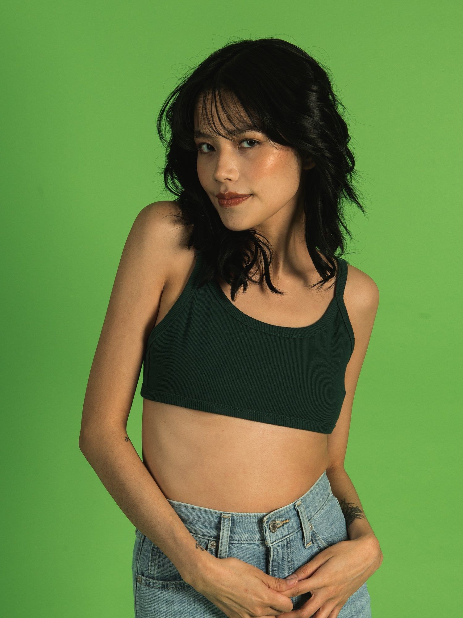 HARLOW RIBBED OPEN BACK BRALETTE sold by Harlow product image thumbnail 2