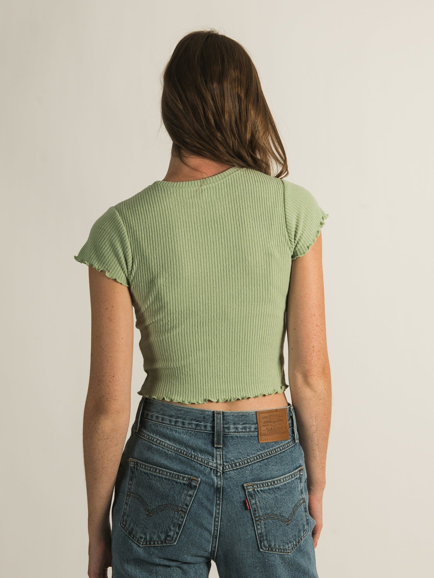 HARLOW ALLIE RIBBED TEE sold by Harlow product image thumbnail 4