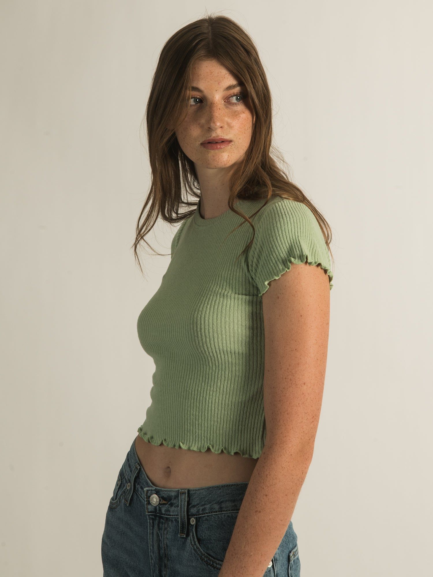 HARLOW ALLIE RIBBED TEE sold by Harlow product image thumbnail 3