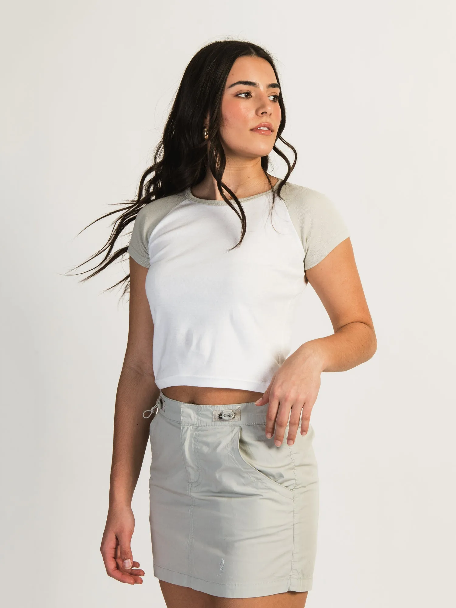 HARLOW BLAIR RAGLAN TEE - ROCK sold by Harlow product image thumbnail 2