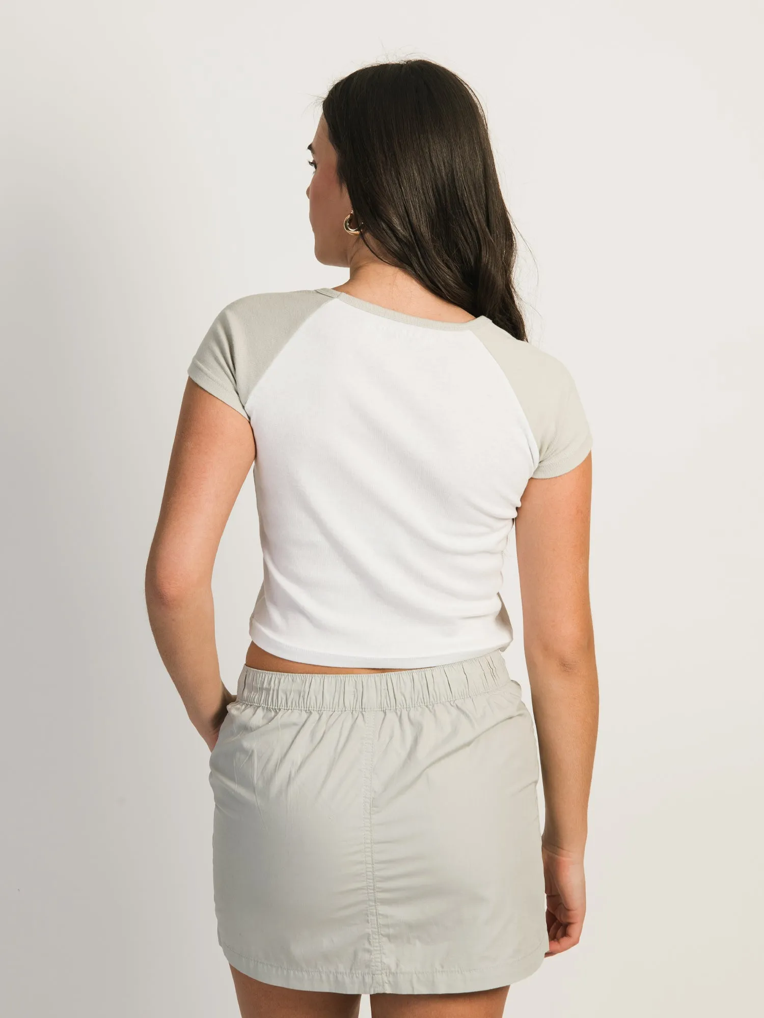 HARLOW BLAIR RAGLAN TEE - ROCK sold by Harlow product image thumbnail 3