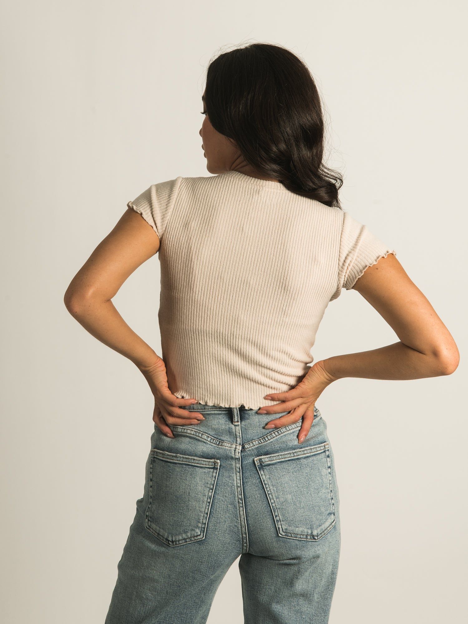 HARLOW ALLIE RIBBED TEE sold by Harlow product image thumbnail 4
