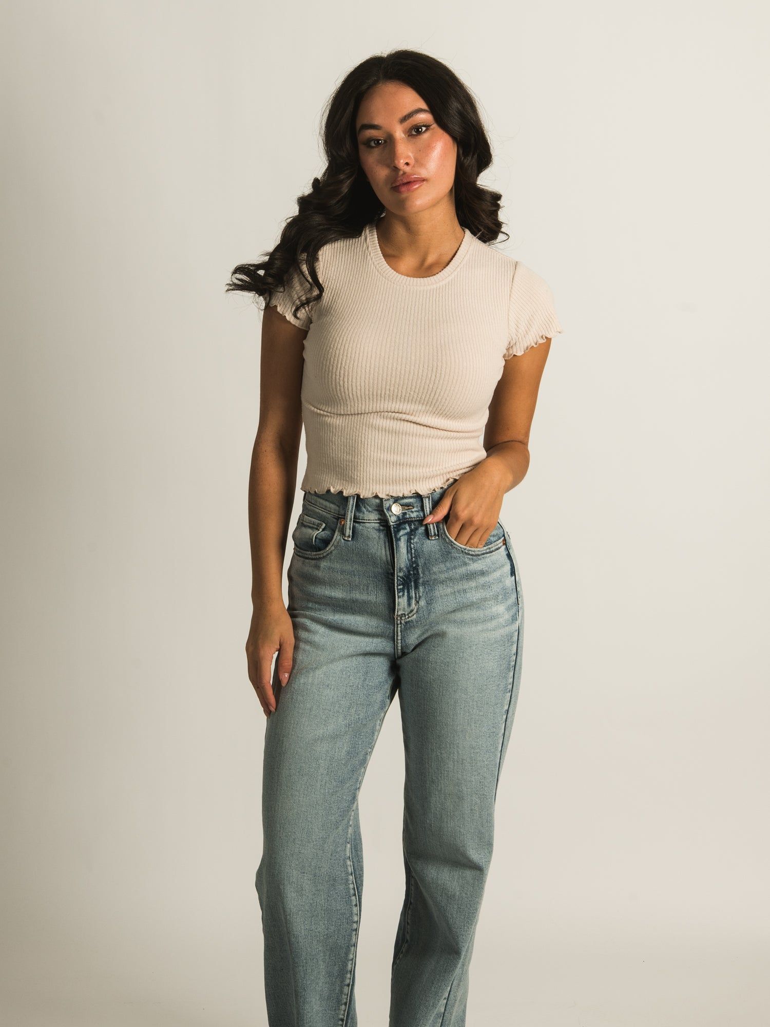 HARLOW ALLIE RIBBED TEE sold by Harlow product image thumbnail 2