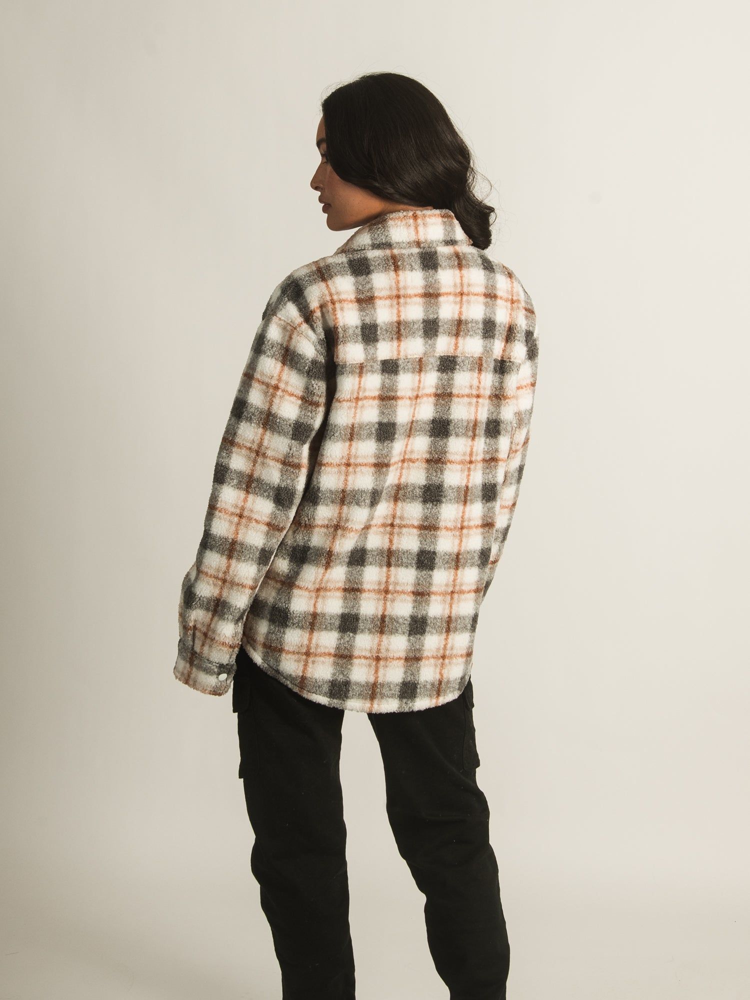 HARLOW PLAID LOOPER SHIRT JACKET sold by Harlow product image thumbnail 4