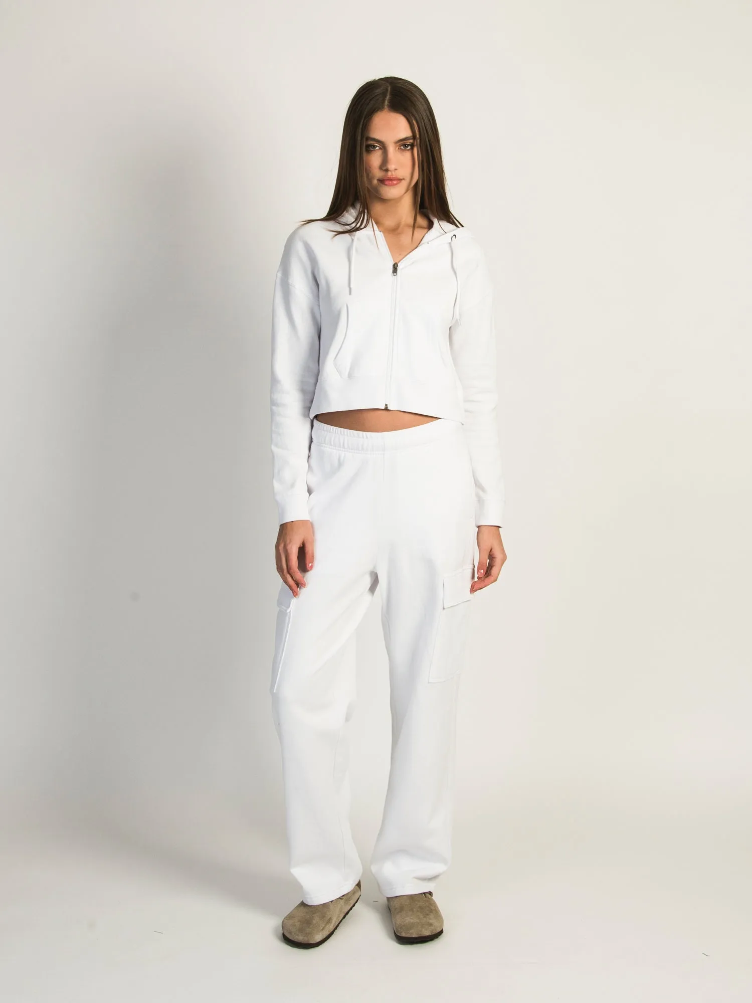 HARLOW ANDI CARGO SWEATPANTS - WHITE sold by Harlow product image thumbnail 2