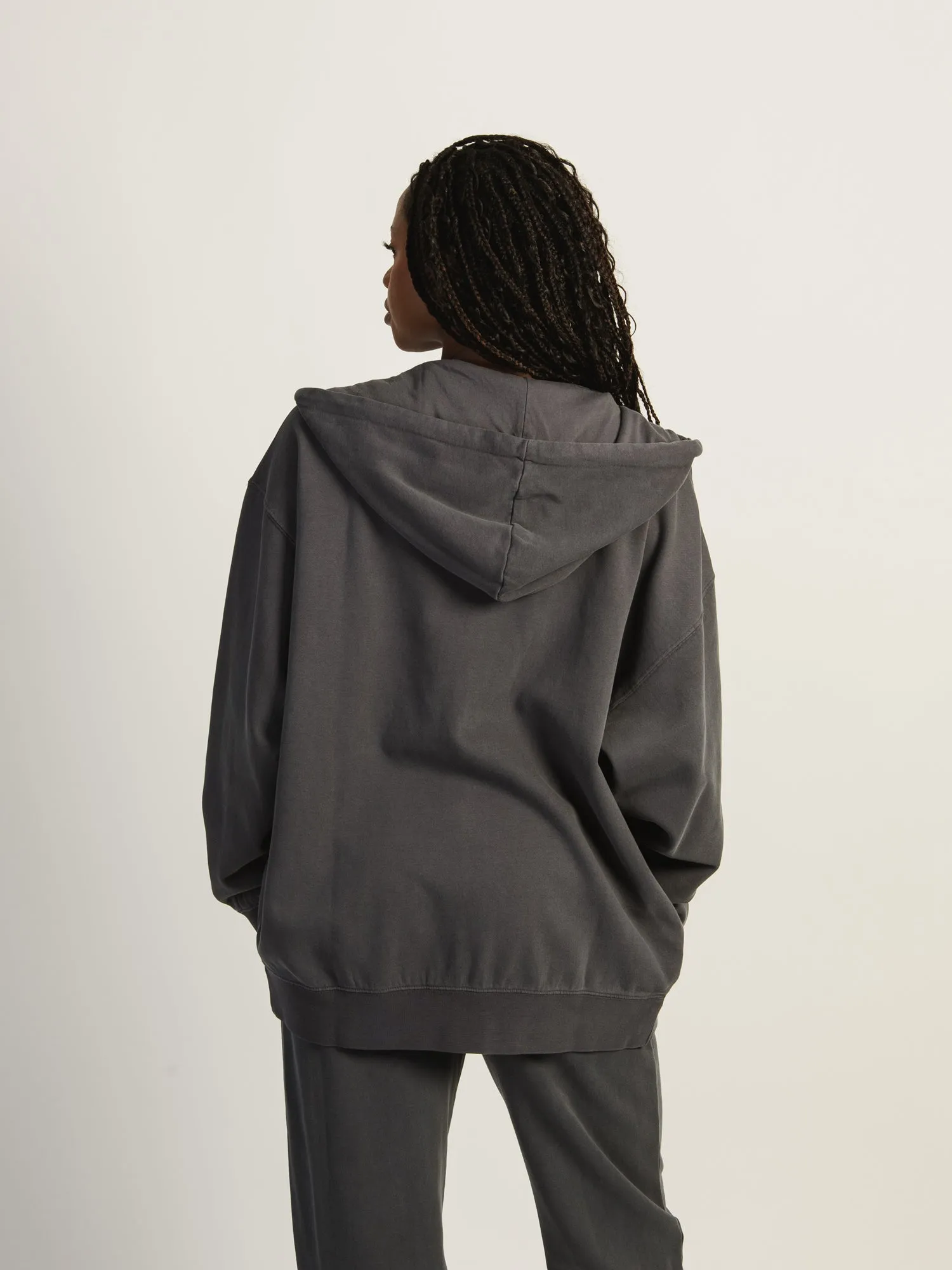 HARLOW MARIAH OVERSIZED ZIP UP - STONE sold by Harlow product image thumbnail 3