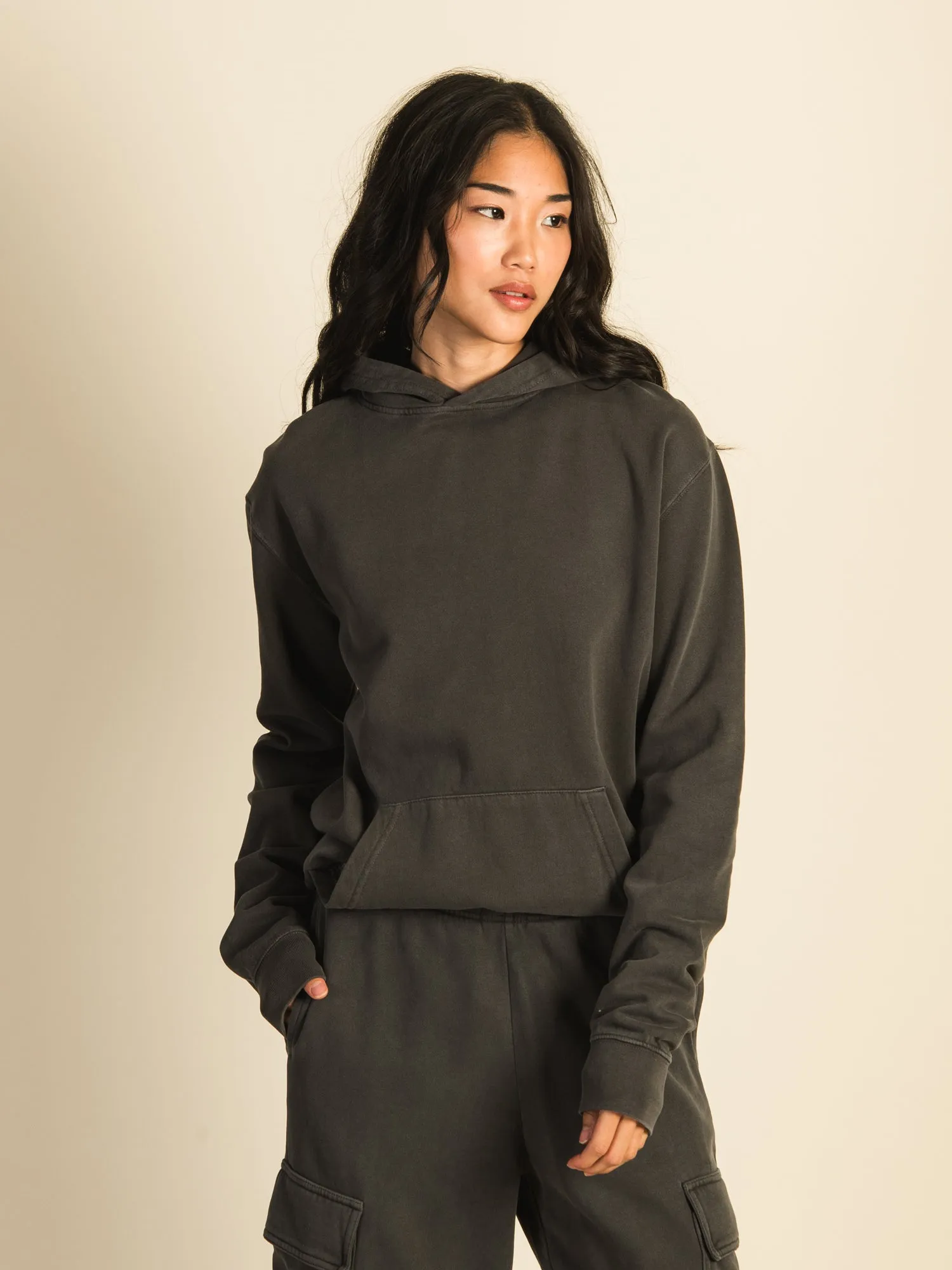 HARLOW HARLEY OVERSIZED BOYFRIEND PRINT HOODIE - CHARCOAL sold by Harlow product image thumbnail 3