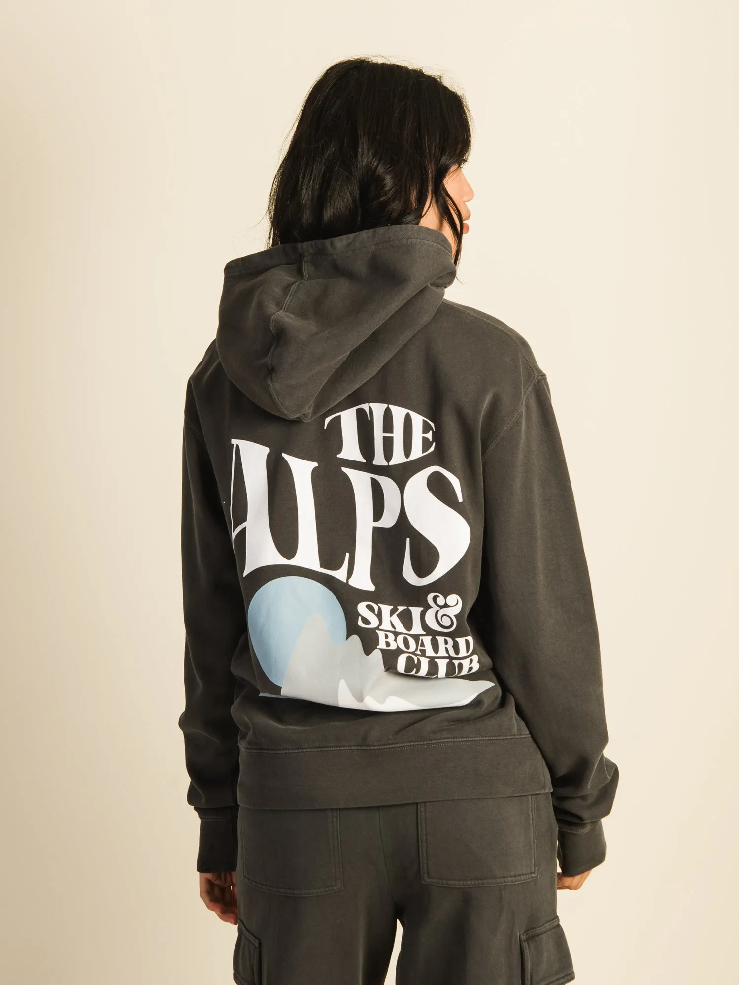 HARLOW HARLEY OVERSIZED BOYFRIEND PRINT HOODIE - CHARCOAL sold by Harlow product image thumbnail 2