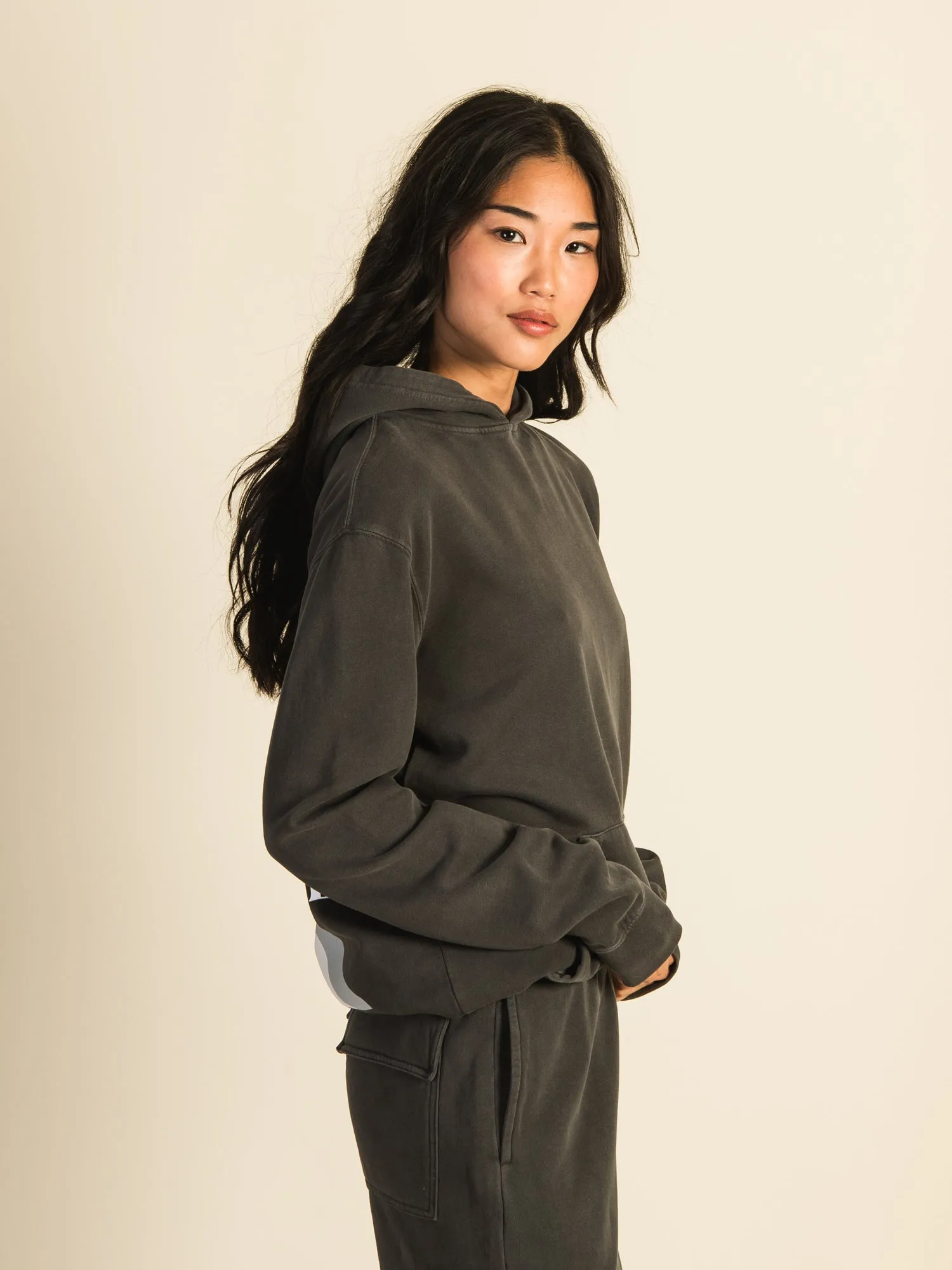 HARLOW HARLEY OVERSIZED BOYFRIEND PRINT HOODIE - CHARCOAL sold by Harlow product image thumbnail 4
