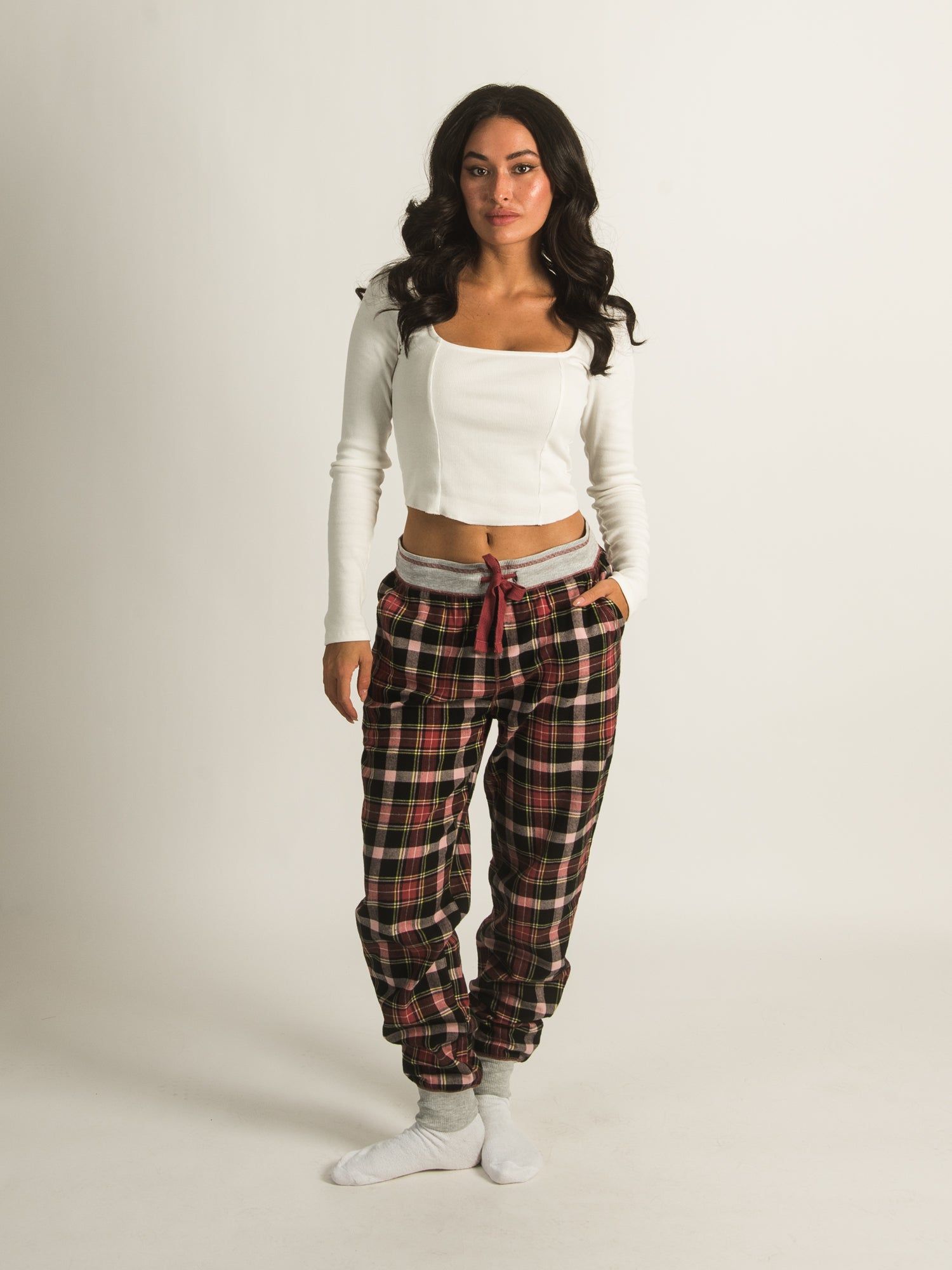 HARLOW KYLIE FLANNEL PANTS sold by Harlow