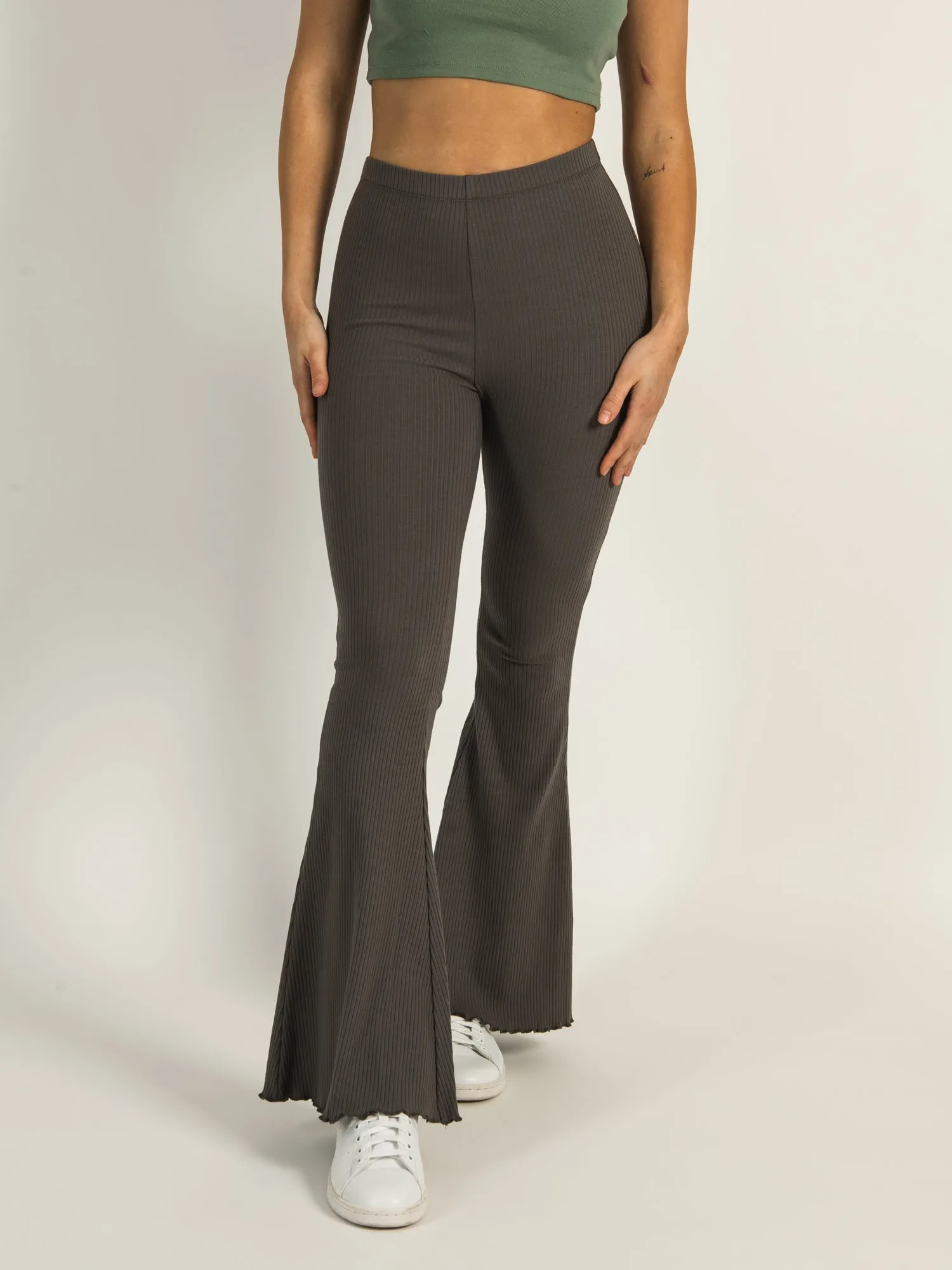 HARLOW RIBBED FLARE PANT sold by Harlow