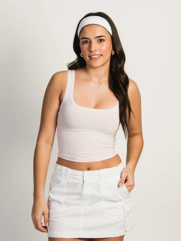 HARLOW LUCIE TANK TOP - BABY PINK sold by Harlow