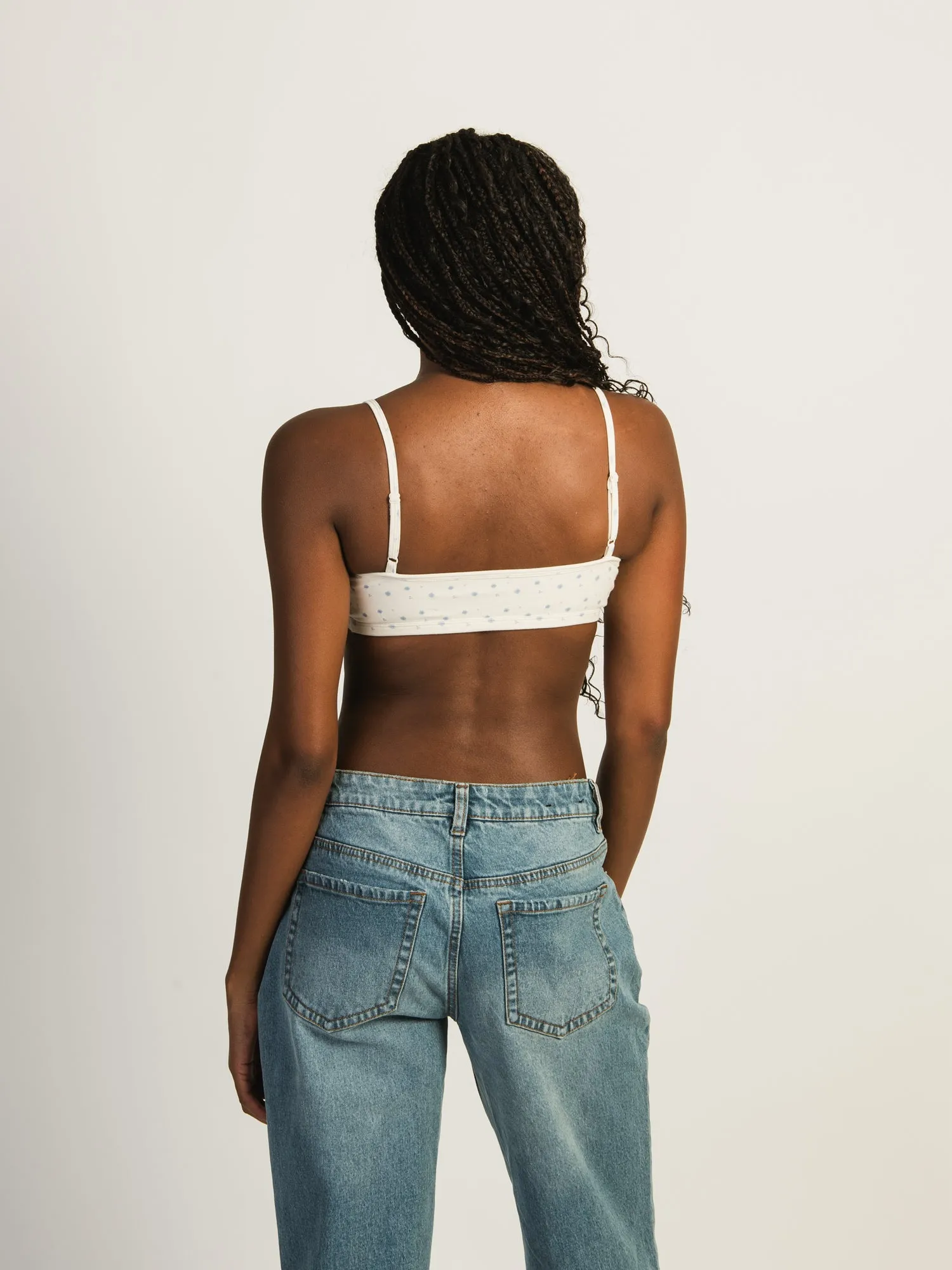 HARLOW CLASSIC DITSY TRIANGLE BRALETTE - OFF WHITE sold by Harlow product image thumbnail 3