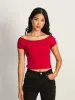 HARLOW BRITTANY TEE - PORT sold by Harlow