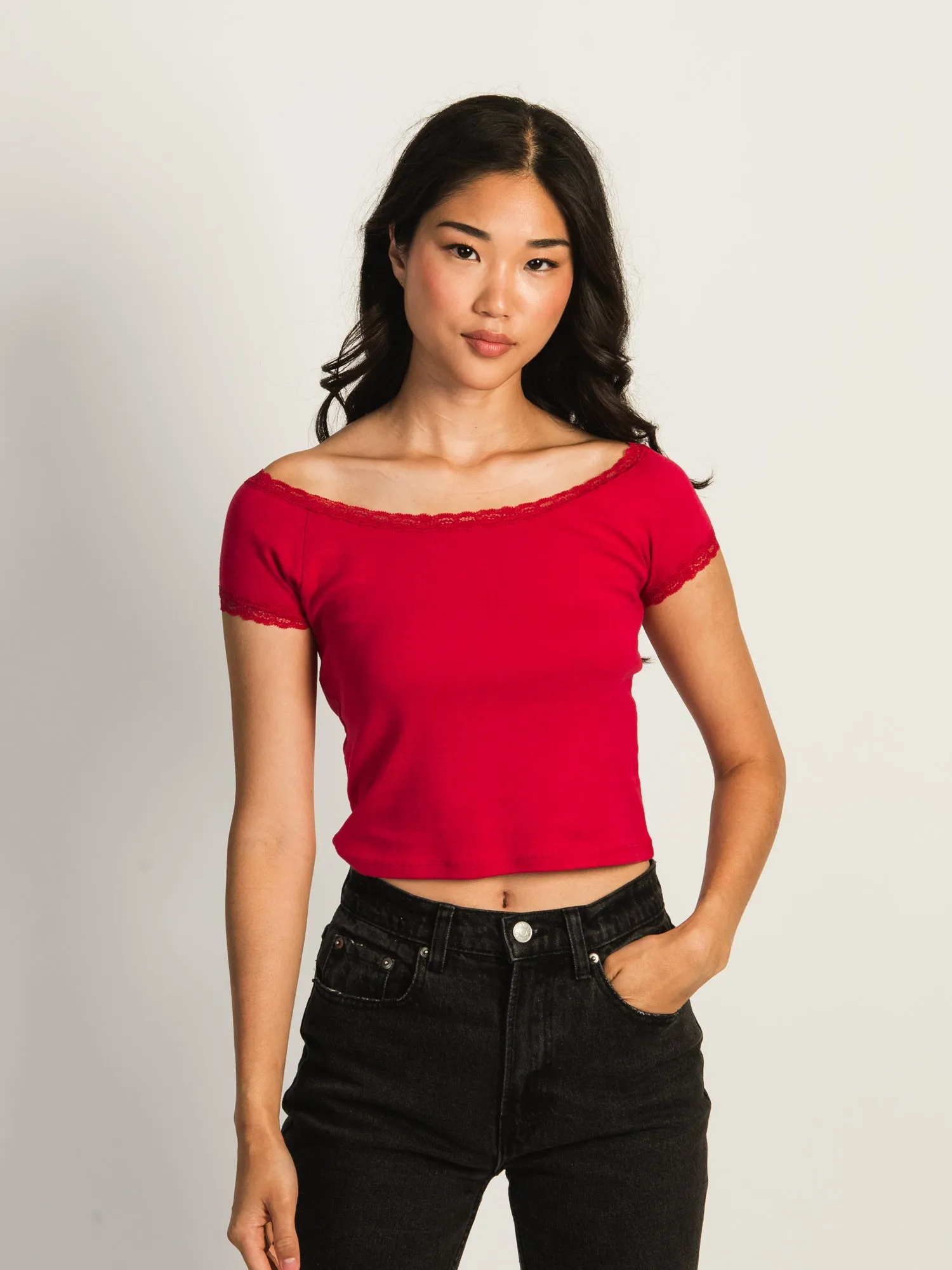 HARLOW BRITTANY TEE - PORT sold by Harlow product image thumbnail 2
